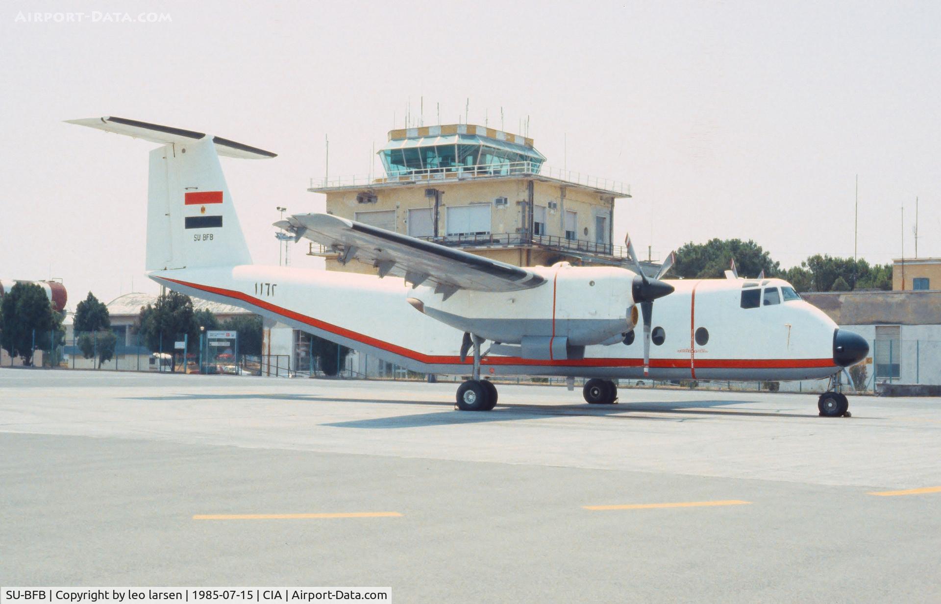 SU-BFB, De Havilland Canada DHC-5D Buffalo C/N 111, Romo  Ciampino CIA 15.7.1985