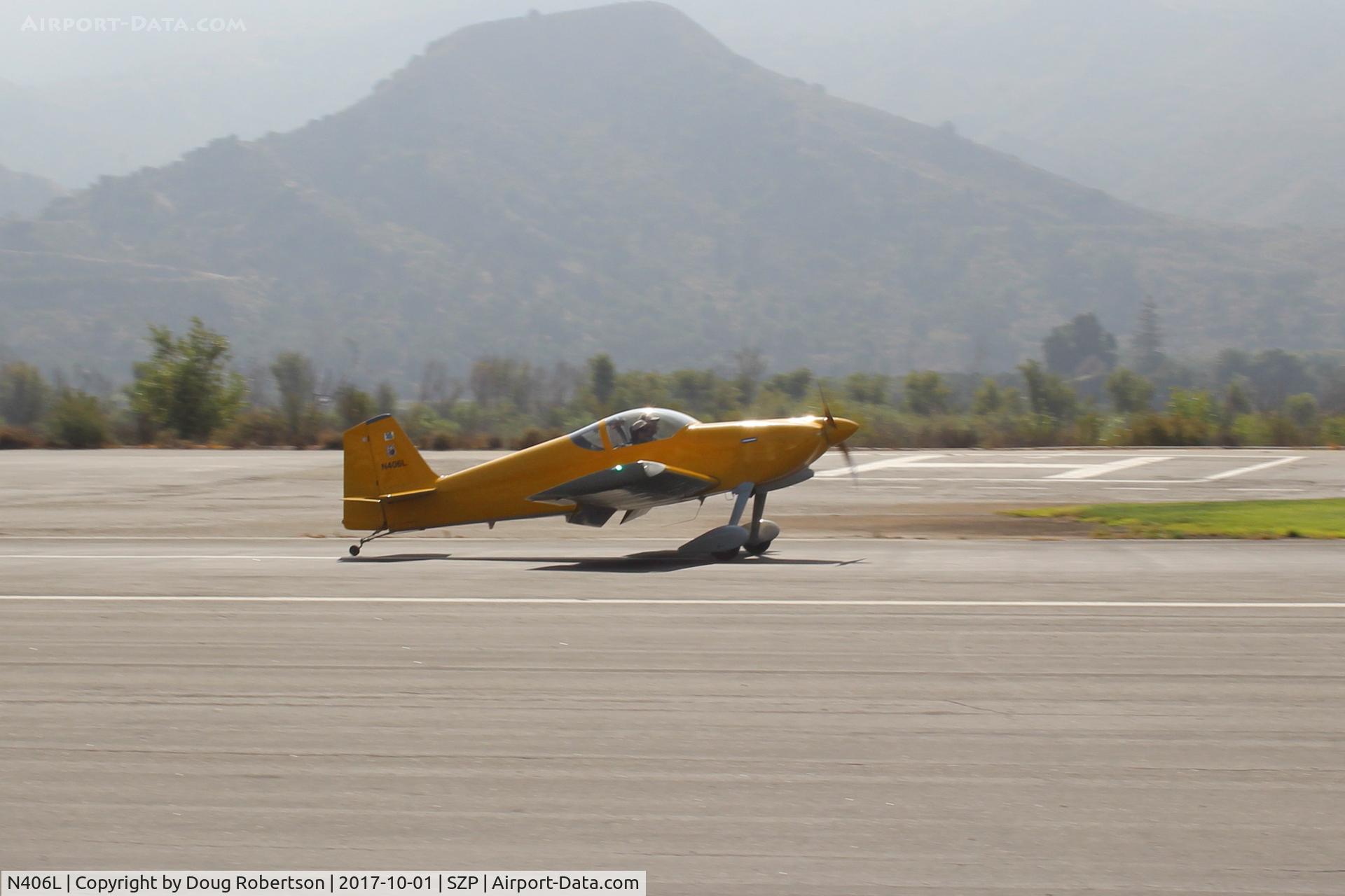 N406L, 2008 Vans RV-6 C/N 936, Provo PROVO 6, Lycoming O-320 160 Hp, landing roll Rwy 22, Young Eagles flight