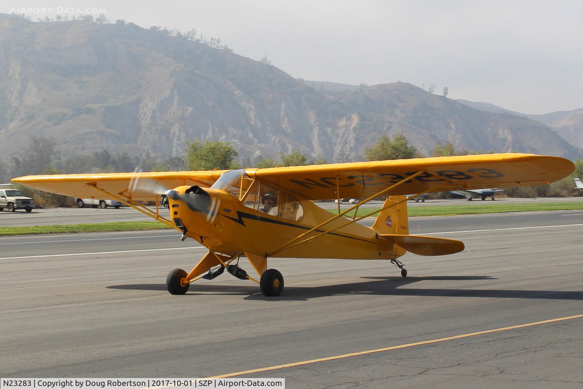 N23283, 1939 Piper J3C-65 Cub Cub C/N 3038, 1939 Piper J3C-65 CUB, Continental A&C65 65 Hp, taxi