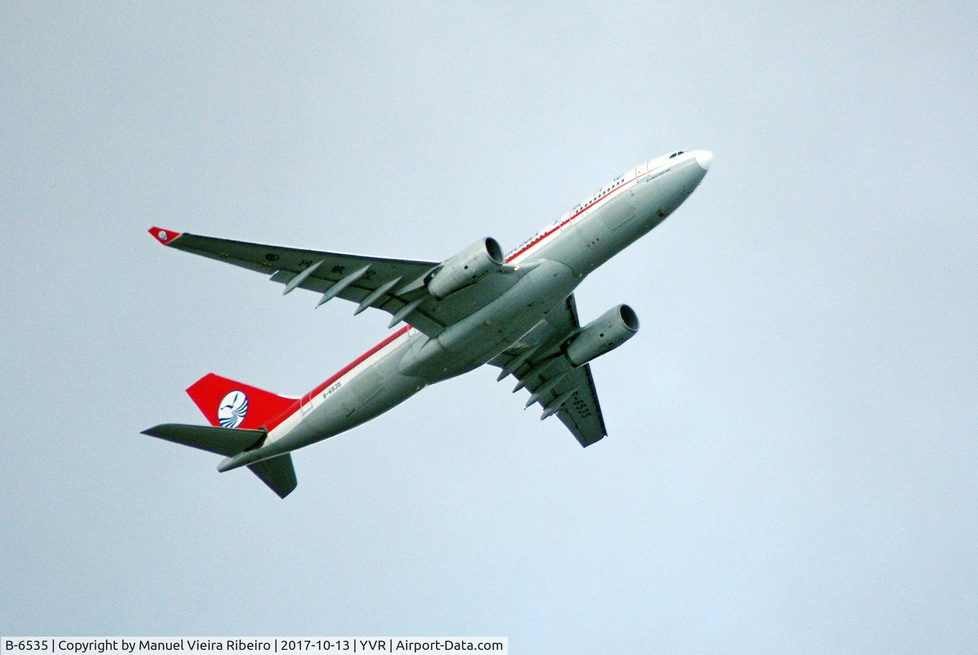 B-6535, 2011 Airbus A330-243 C/N 1241, Sichuan Airlines 3U8502 to Zhengzhou (CGO)