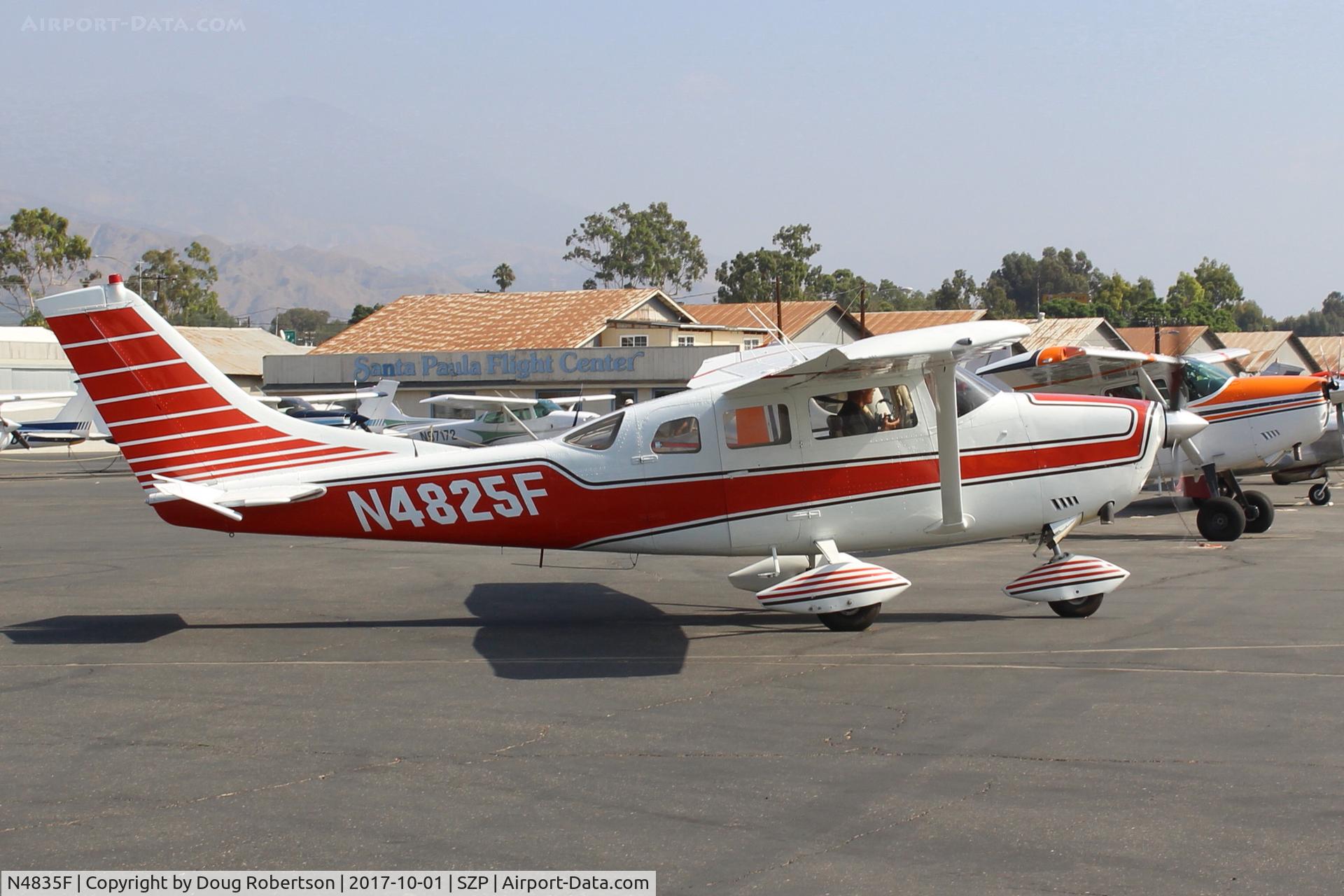 N4835F, 1966 Cessna TU206A Turbo Super Skywagon C/N U206-0535, 1966 Cessna TU206A SUPER SKYWAGON, Continental GTSIO-520-C, apparent geared engine upgrade? taxi