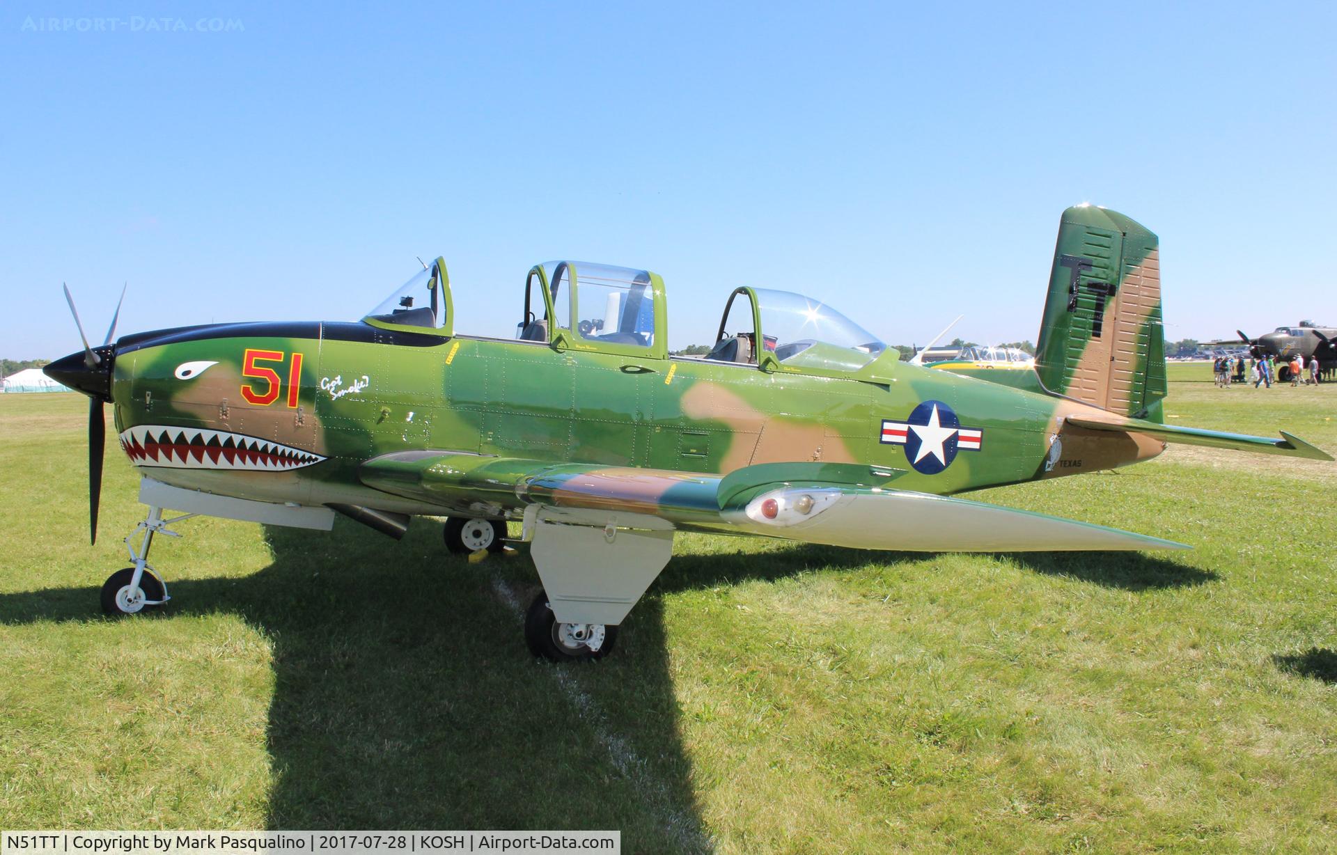 N51TT, 1981 Beech D-45 (T-34B) Mentor C/N BG-107, Beech T-34B