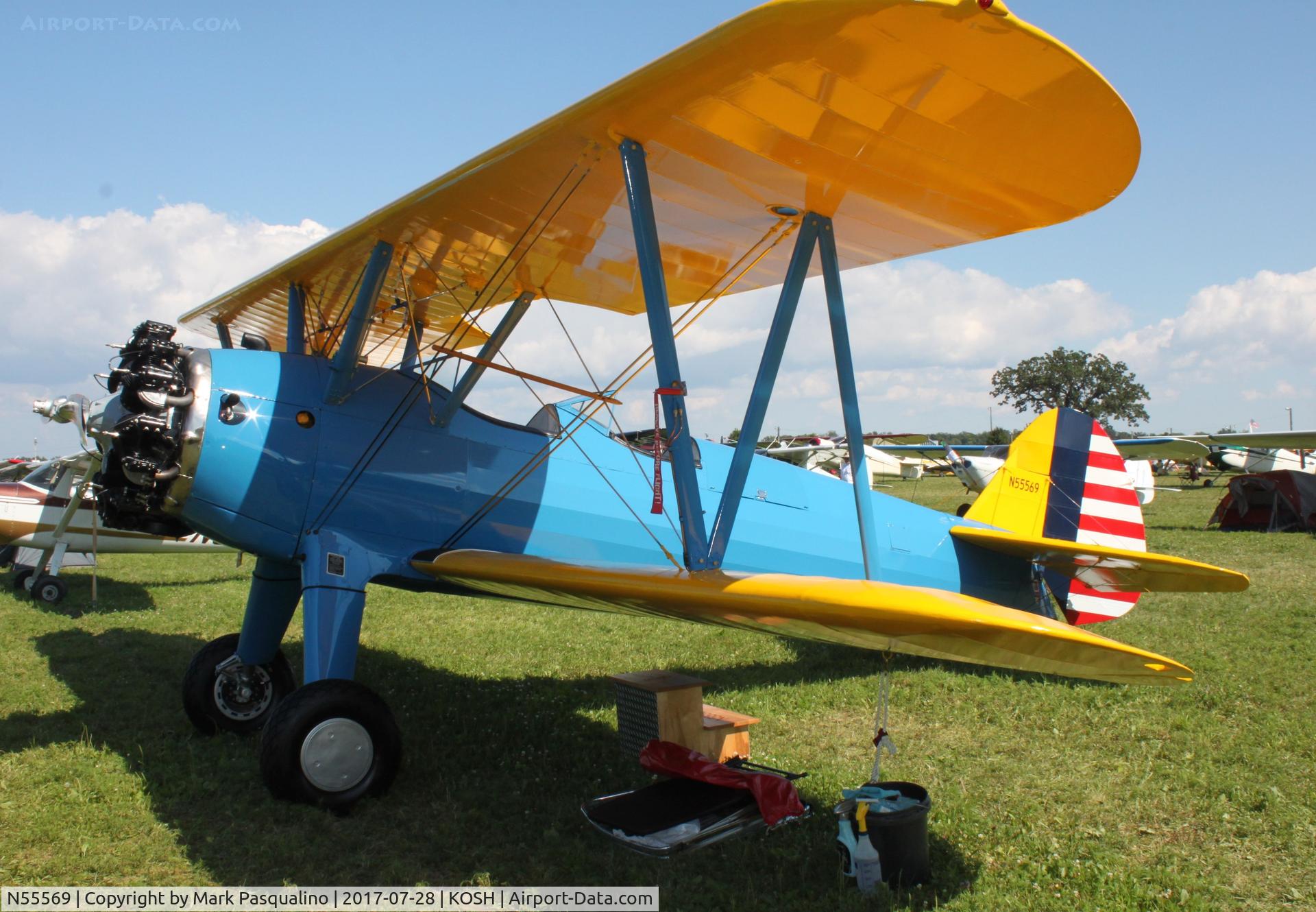 N55569, 1941 Boeing A75N1(PT17) C/N 75-1875, Stearman