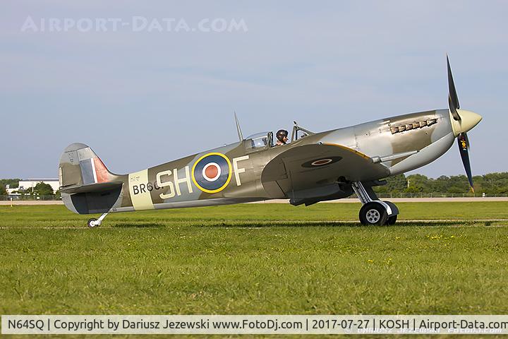 N64SQ, 1942 Supermarine Spitfire F.IX C/N 6S-160931, Supermarine Spitfire Mk.F IX  C/N 6S-160931 , NX64SQ