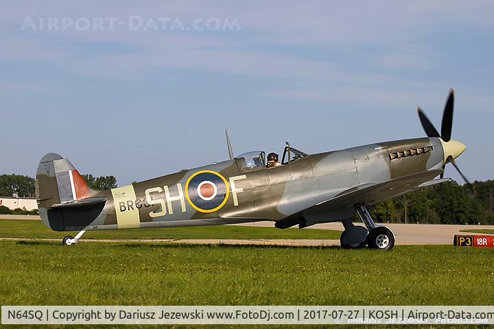 N64SQ, 1942 Supermarine Spitfire F.IX C/N 6S-160931, Supermarine Spitfire Mk.F IX  C/N 6S-160931 , NX64SQ