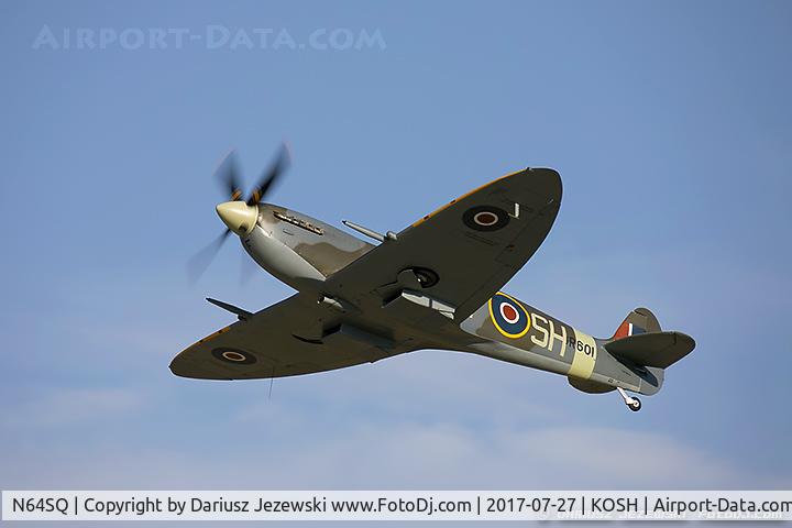 N64SQ, 1942 Supermarine Spitfire F.IX C/N 6S-160931, Supermarine Spitfire Mk.F IX  C/N 6S-160931 , NX64SQ