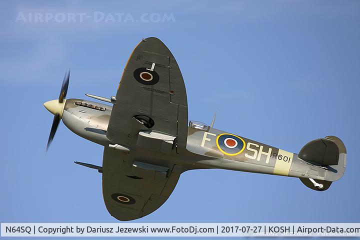 N64SQ, 1942 Supermarine Spitfire F.IX C/N 6S-160931, Supermarine Spitfire Mk.F IX  C/N 6S-160931 , NX64SQ