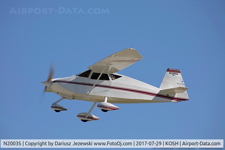N2003S, 2002 Wittman W-8 Tailwind C/N 1140, Wittman W-10 Tailwind  C/N 1140, NX2003S