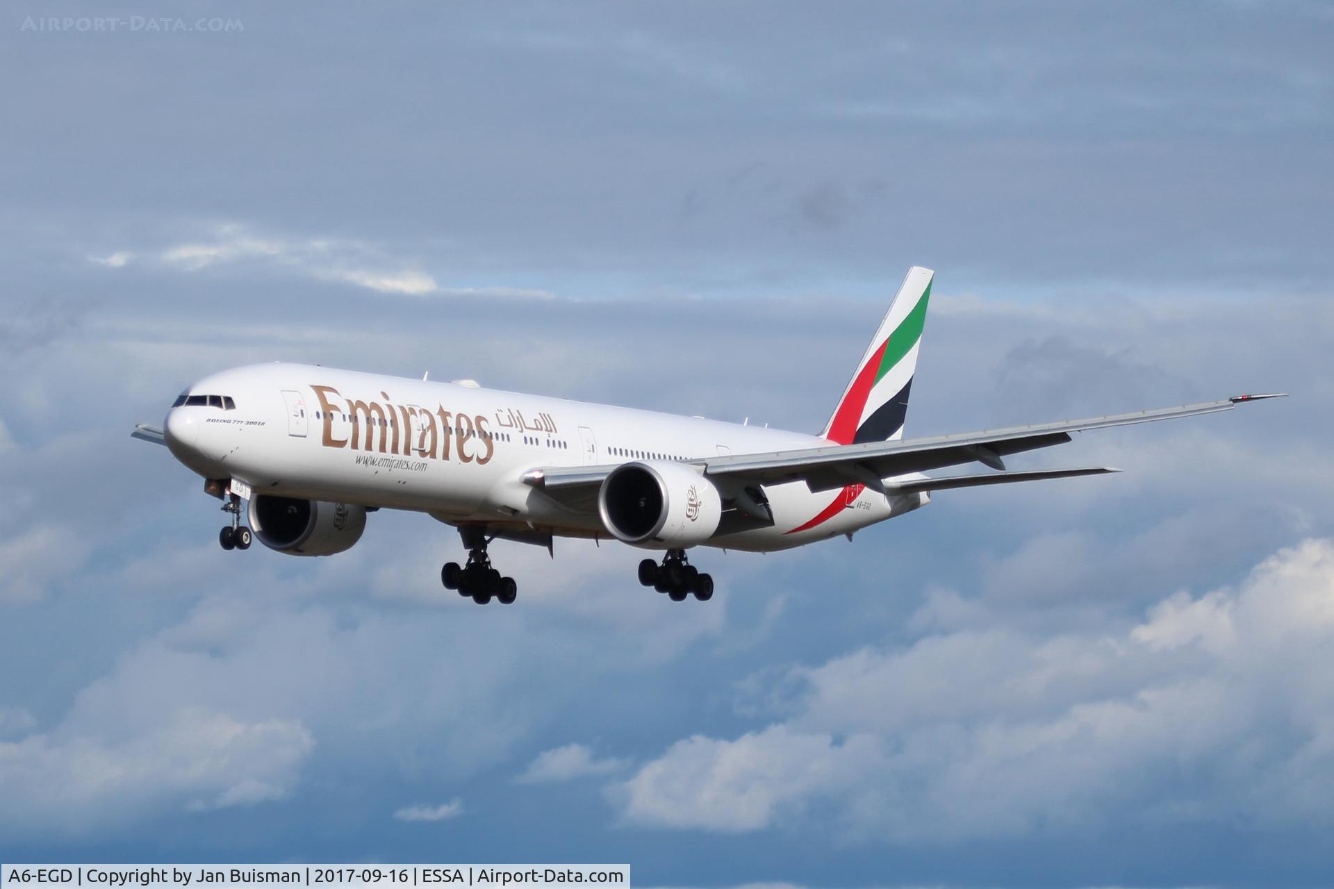 A6-EGD, 2011 Boeing 777-31H/ER C/N 38988, Emirates