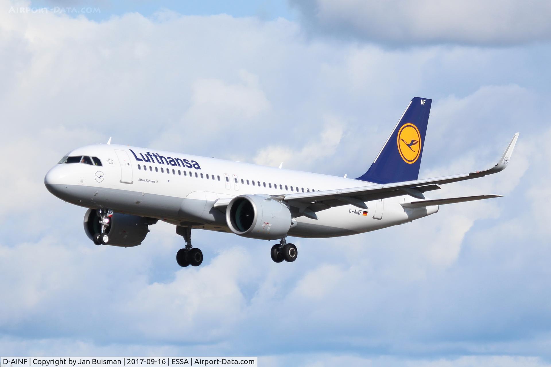 D-AINF, 2017 Airbus A320-271N C/N 7577, Lufthansa