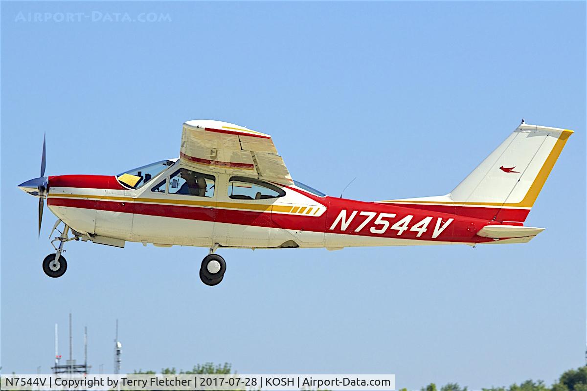 N7544V, 1976 Cessna 177RG Cardinal C/N 177RG0841, At 2017 EAA AirVenture at Oshkosh