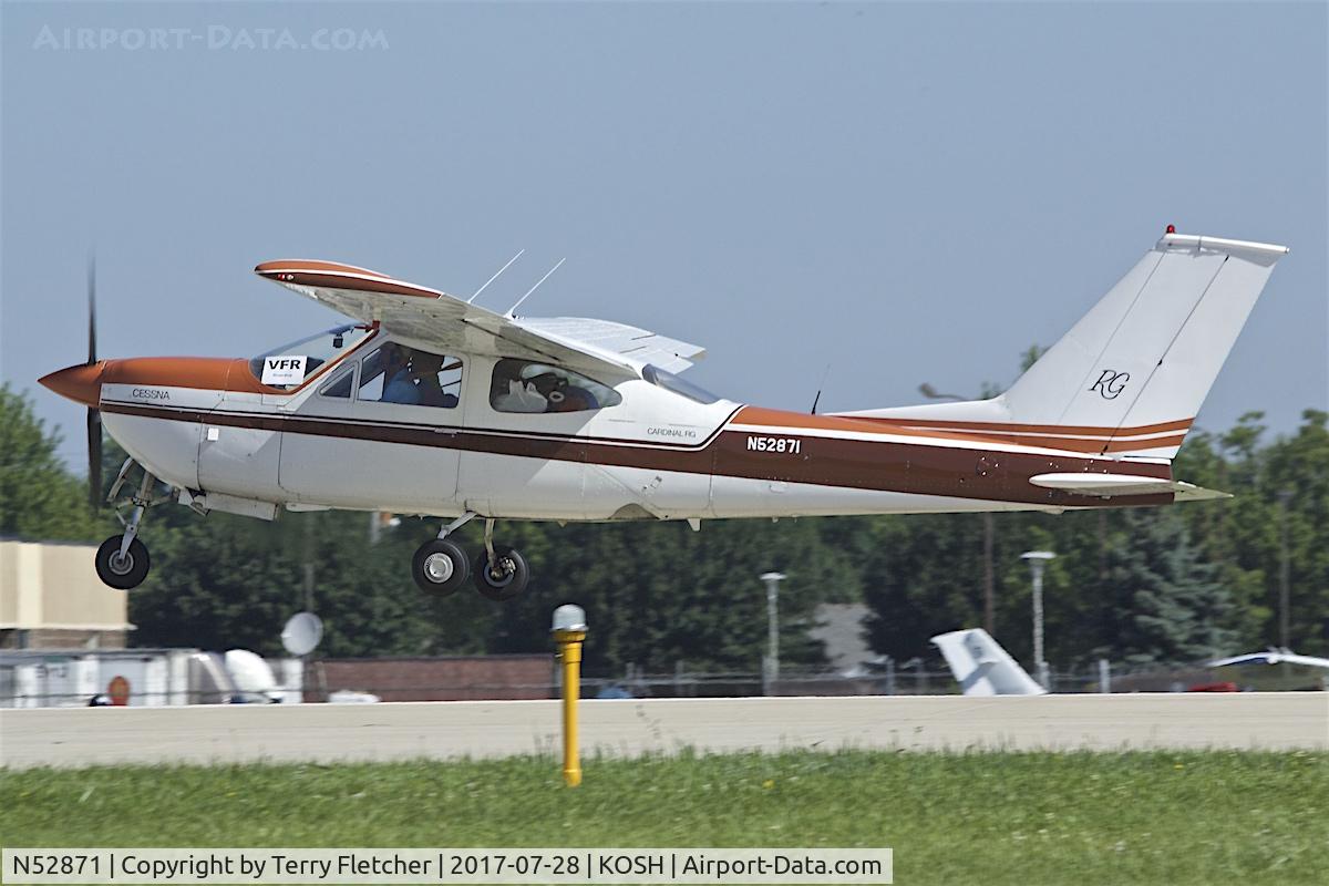 N52871, 1977 Cessna 177RG Cardinal C/N 177RG1294, At 2017 EAA AirVenture at Oshkosh