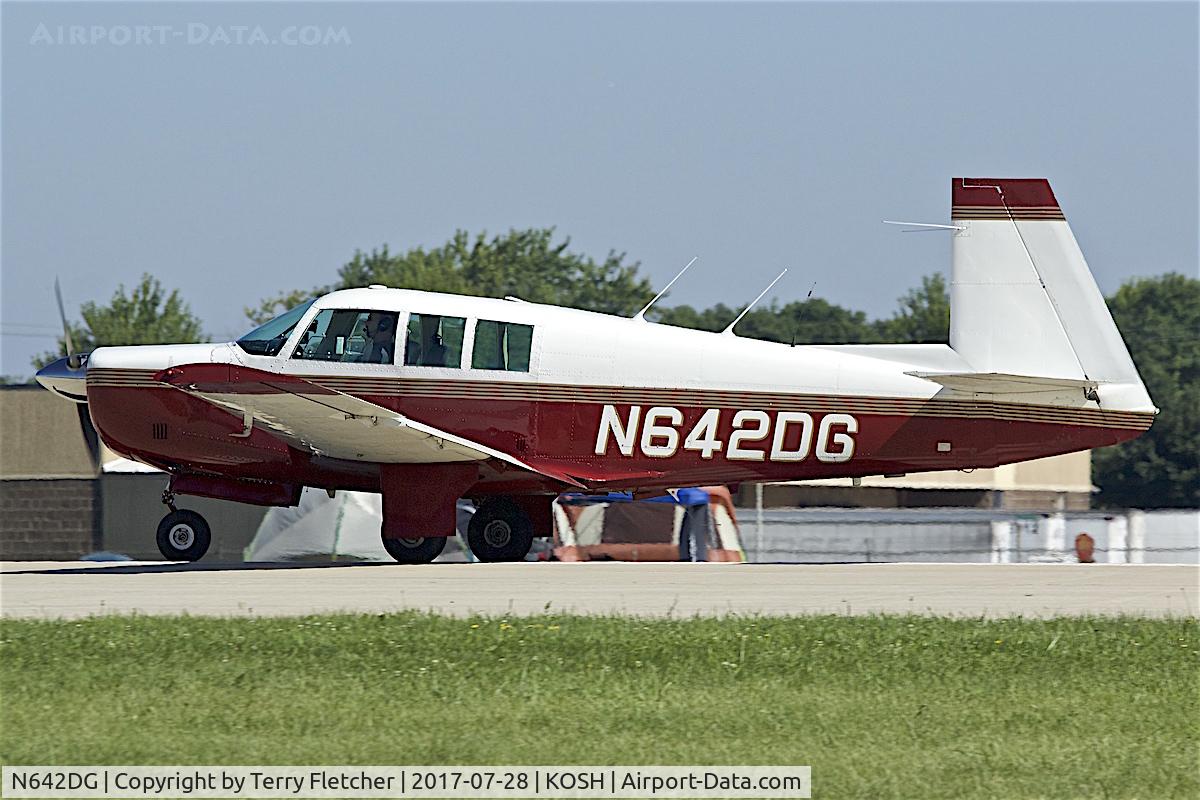 N642DG, 1966 Mooney M20F Executive C/N 670158, At 2017 EAA AirVenture at Oshkosh