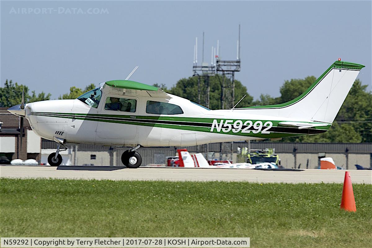 N59292, 1974 Cessna 210L Centurion C/N 21060196, At 2017 EAA AirVenture at Oshkosh