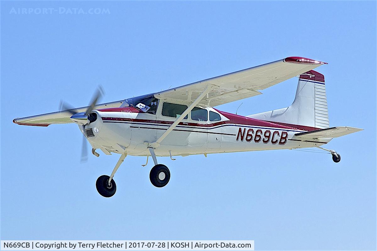 N669CB, 1976 Cessna 180J C/N 18052725, At 2017 EAA AirVenture at Oshkosh