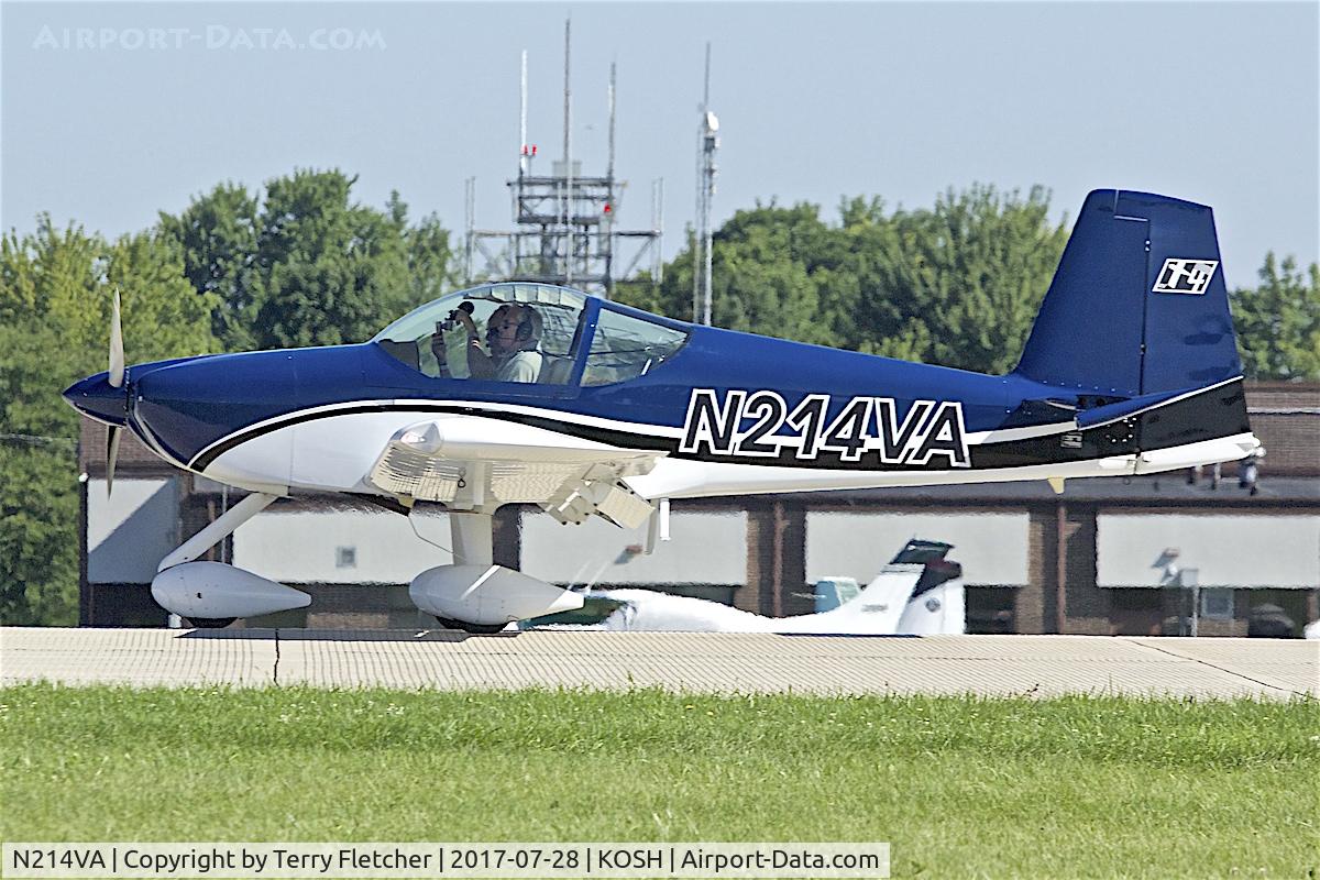 N214VA, 2012 Vans RV-14A C/N 140001, At 2017 EAA AirVenture at Oshkosh