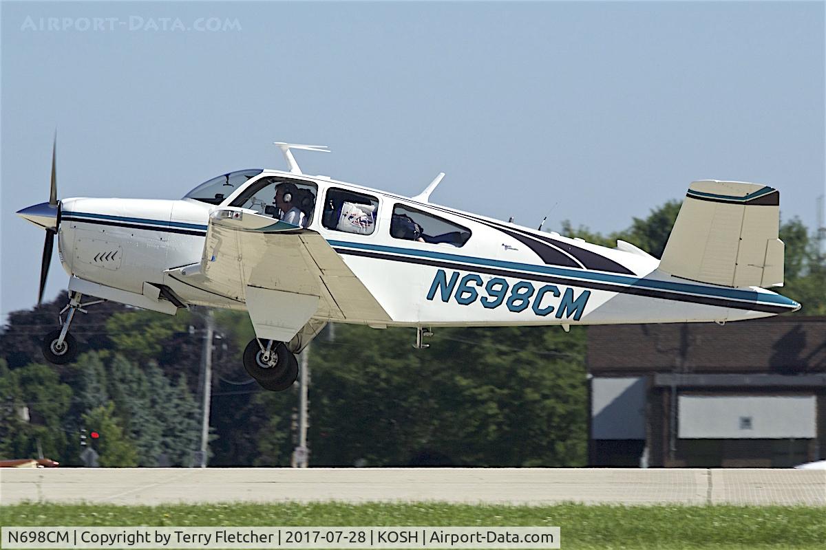 N698CM, 1967 Beech V35 Bonanza C/N D-8563, At 2017 EAA AirVenture at Oshkosh
