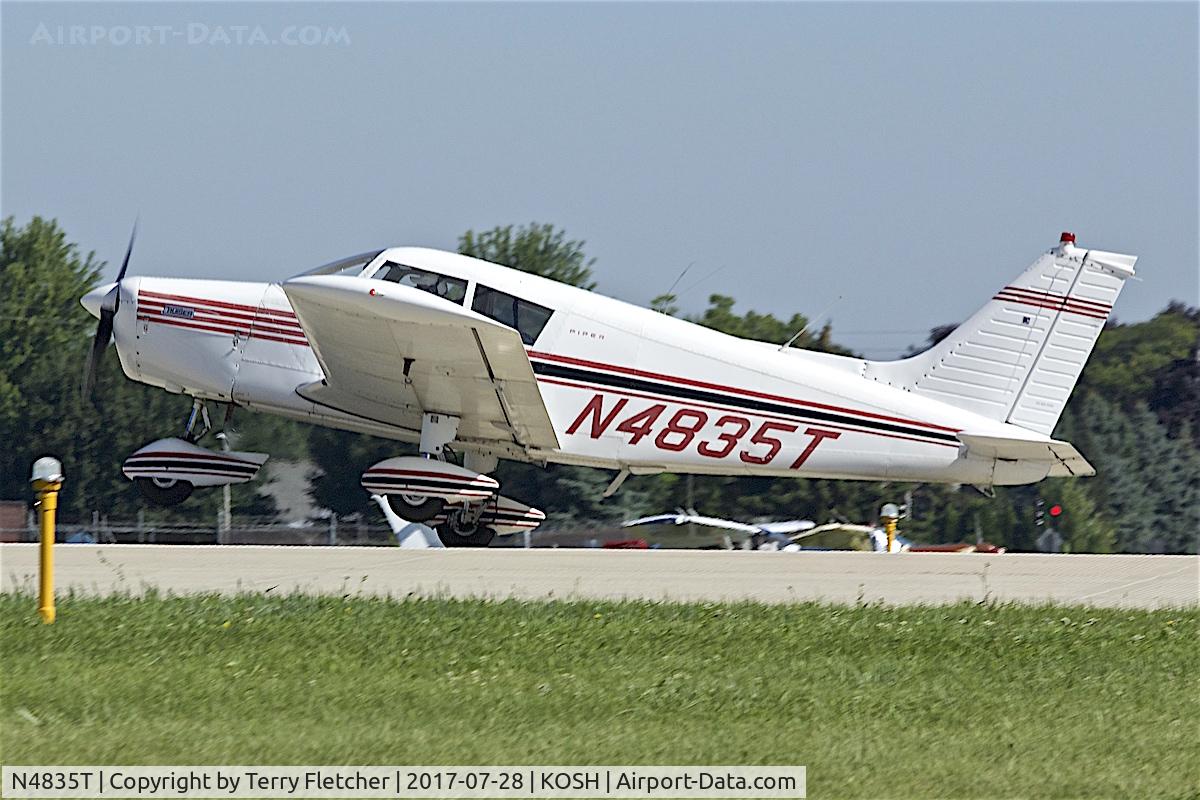 N4835T, 1972 Piper PA-28-140 Cherokee Cruiser C/N 28-7225218, At 2017 EAA AirVenture at Oshkosh