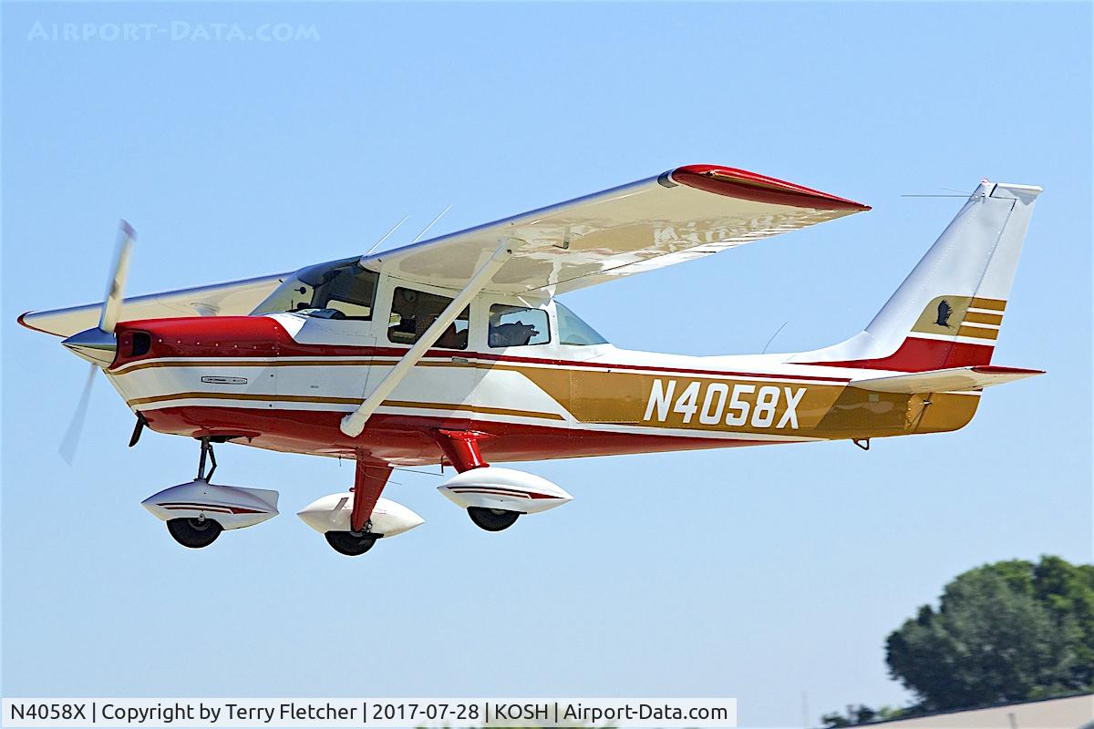 N4058X, 1970 Aero Commander 100-180 Lark Commander C/N 5158, At 2017 EAA AirVenture at Oshkosh