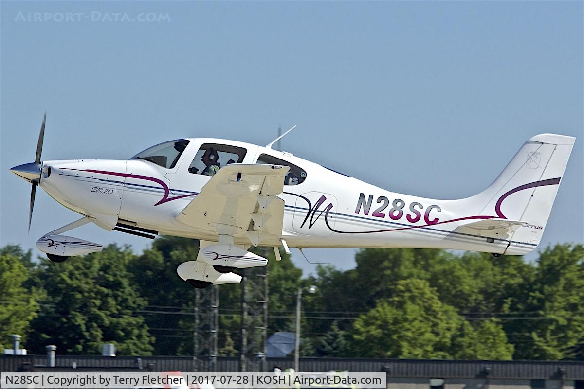 N28SC, 2001 Cirrus SR20 C/N 1137, At 2017 EAA AirVenture at Oshkosh