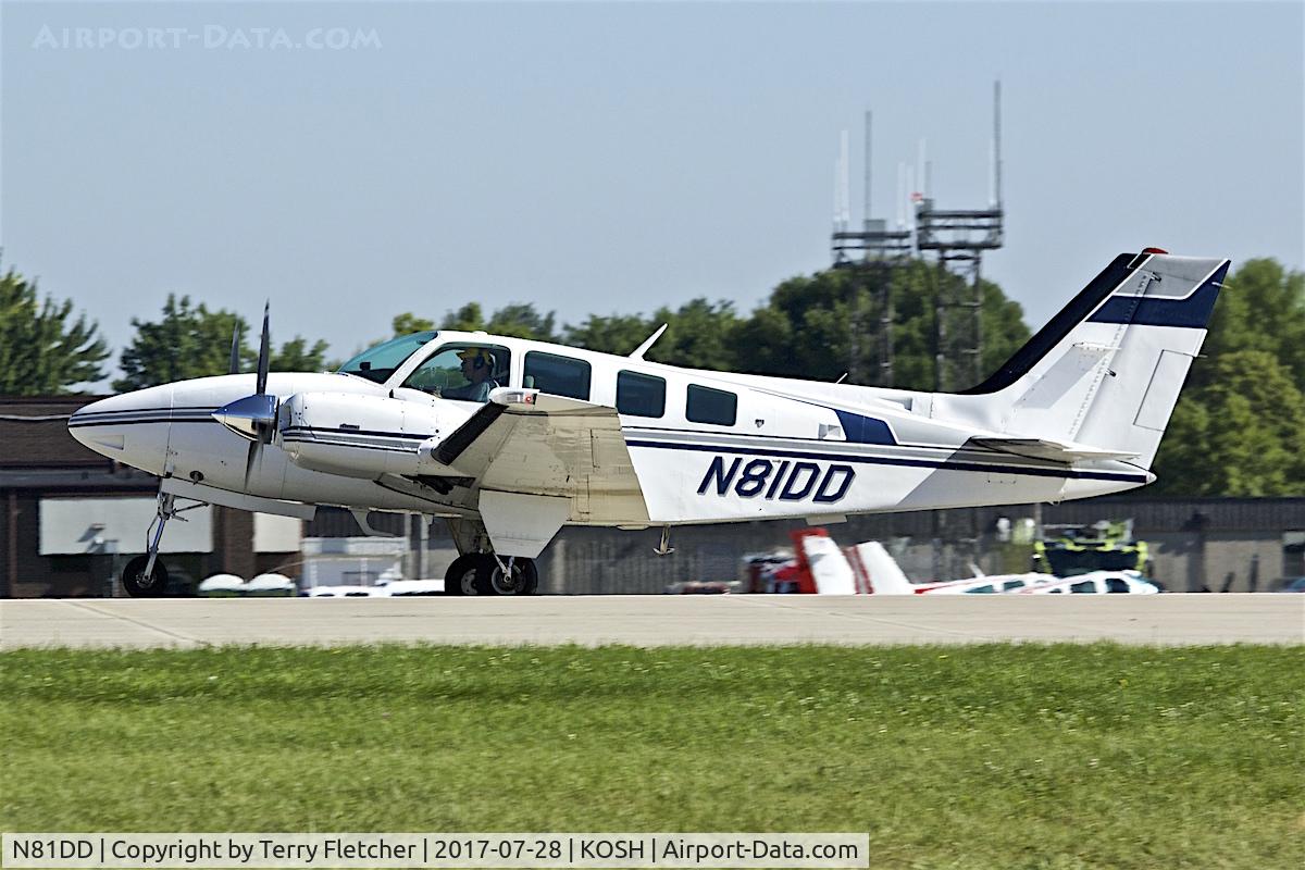 N81DD, 1980 Beech 58 Baron C/N TH-1212, At 2017 EAA AirVenture at Oshkosh
