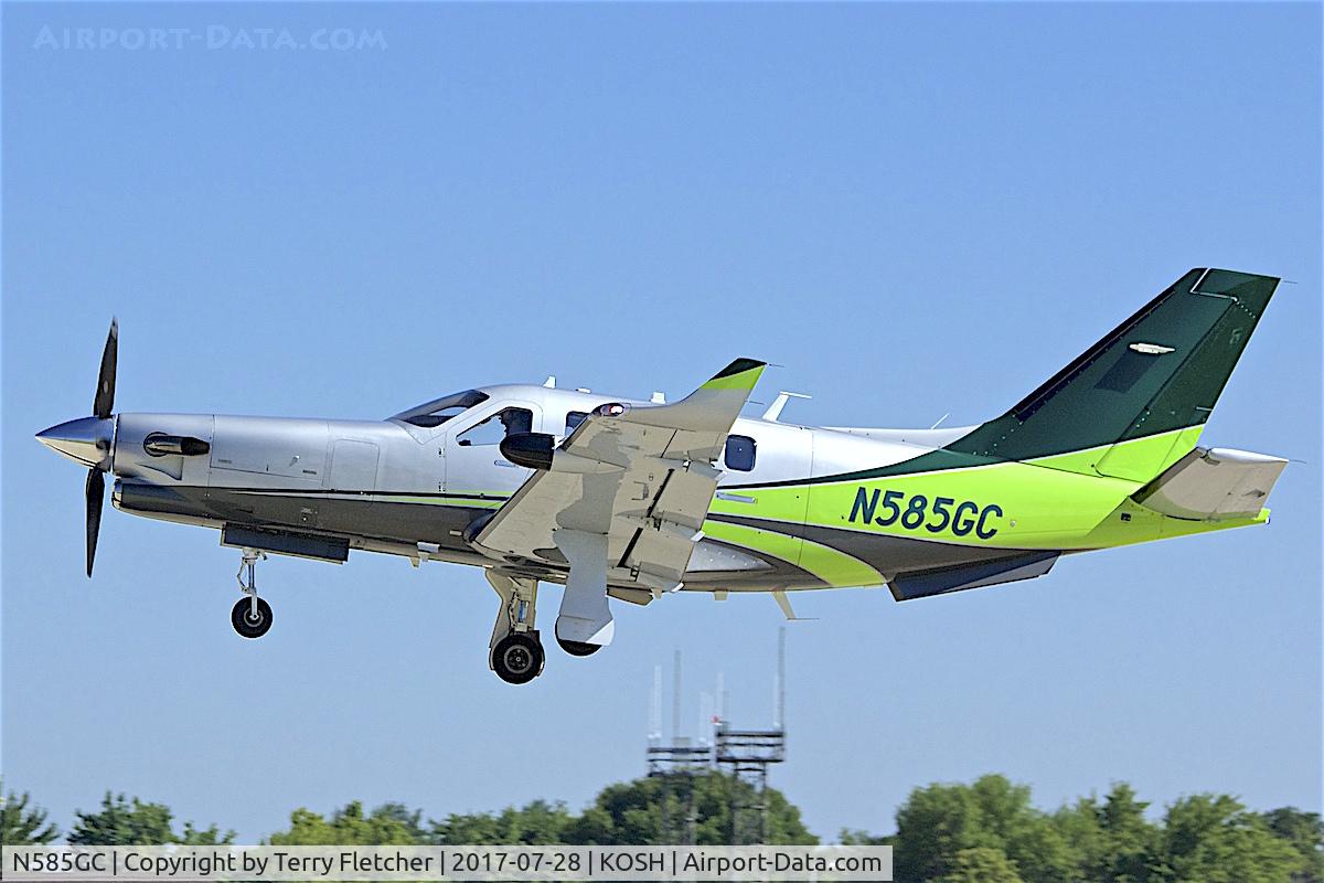 N585GC, 2014 Socata TBM-700 C/N 1015, At 2017 EAA AirVenture at Oshkosh