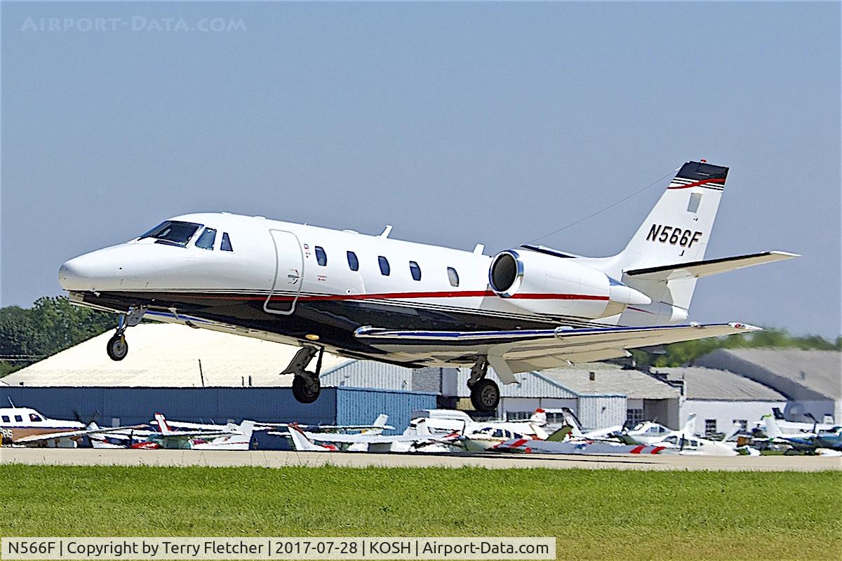 N566F, 2005 Cessna 560XLS Citation Excel C/N 560-5606, At 2017 EAA AirVenture at Oshkosh