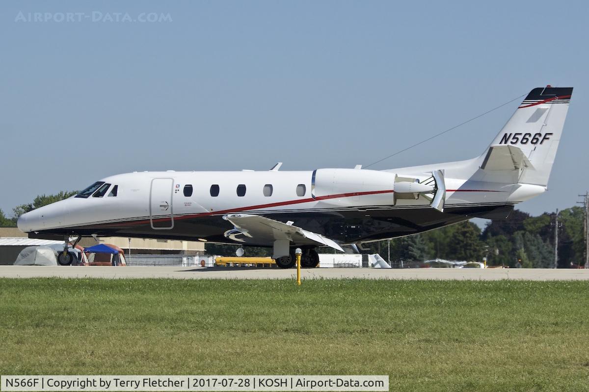 N566F, 2005 Cessna 560XLS Citation Excel C/N 560-5606, At 2017 EAA AirVenture at Oshkosh