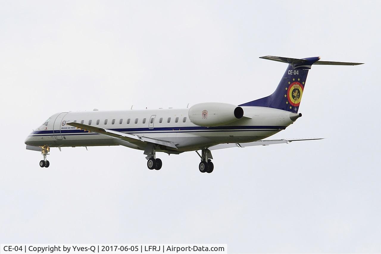 CE-04, 2001 Embraer ERJ-145LR (EMB-145LR) C/N 145548, Embraer ERJ-145LR, On final rwy 26, Landivisiau Naval Air Base (LFRJ) Tiger Meet 2017