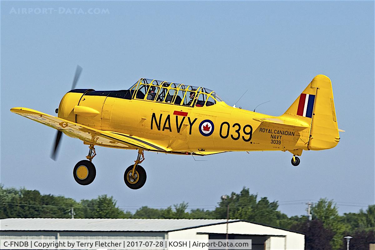 C-FNDB, 1944 Noorduyn AT-16 Harvard IIB C/N 07-6, At 2017 EAA AirVenture at Oshkosh
