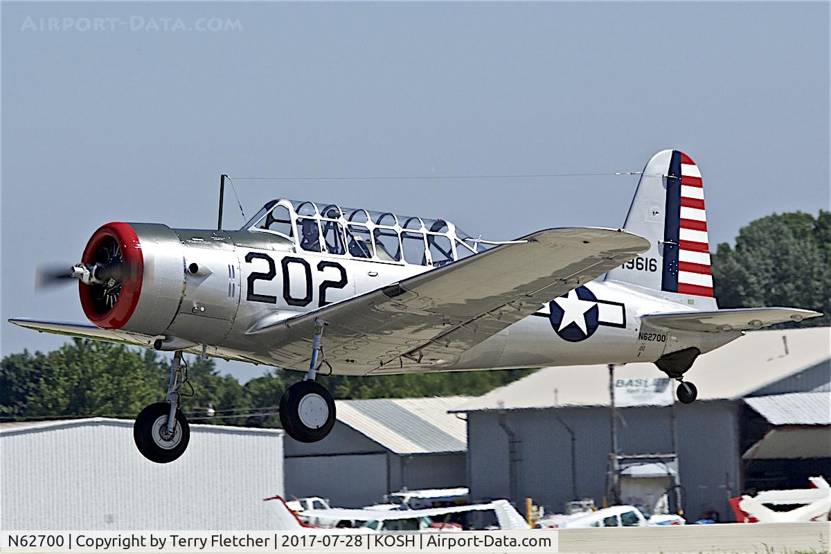 N62700, 1941 Convair BT-13A Valiant C/N 1850, At 2017 EAA AirVenture at Oshkosh