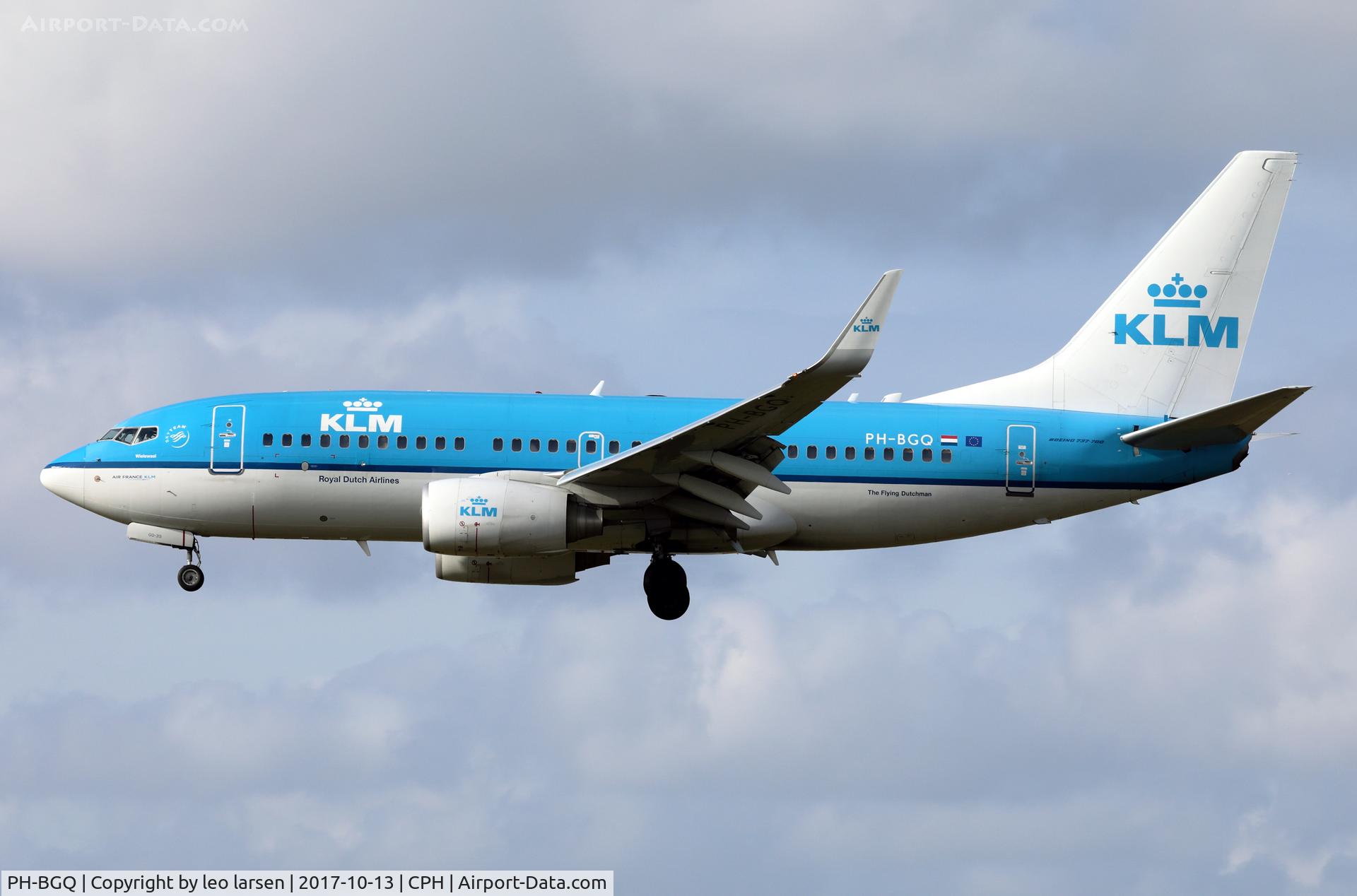 PH-BGQ, 2011 Boeing 737-7K2 C/N 39256, Copenhagen 13.10.2017