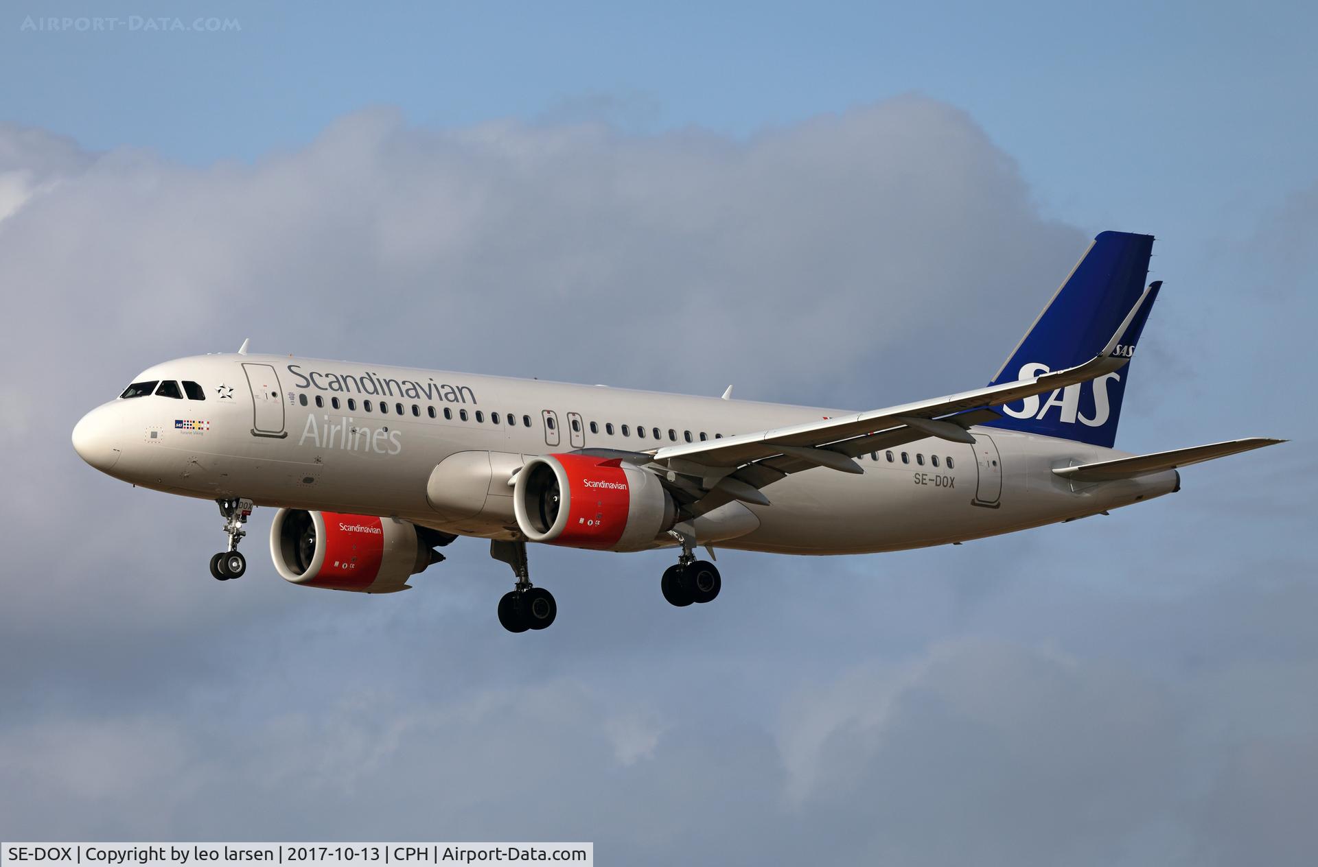 SE-DOX, 2017 Airbus A320-251N C/N 7489, Copenhagen 13.10.2017