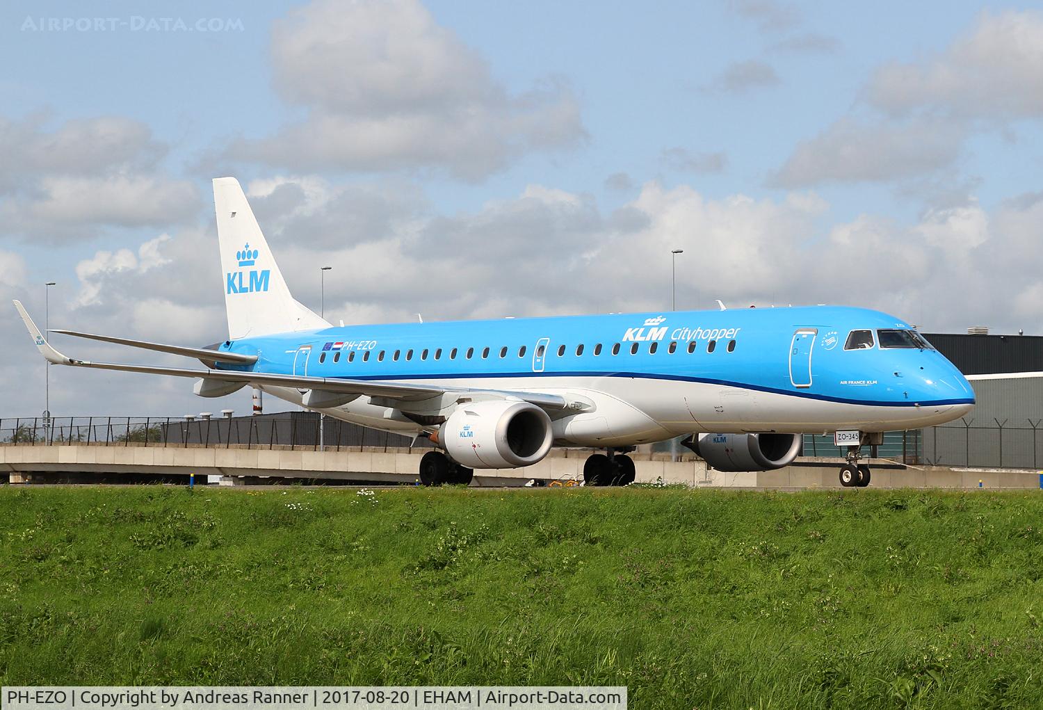 PH-EZO, 2010 Embraer 190LR (ERJ-190-100LR) C/N 19000345, KLM Cityhopper ERJ-190