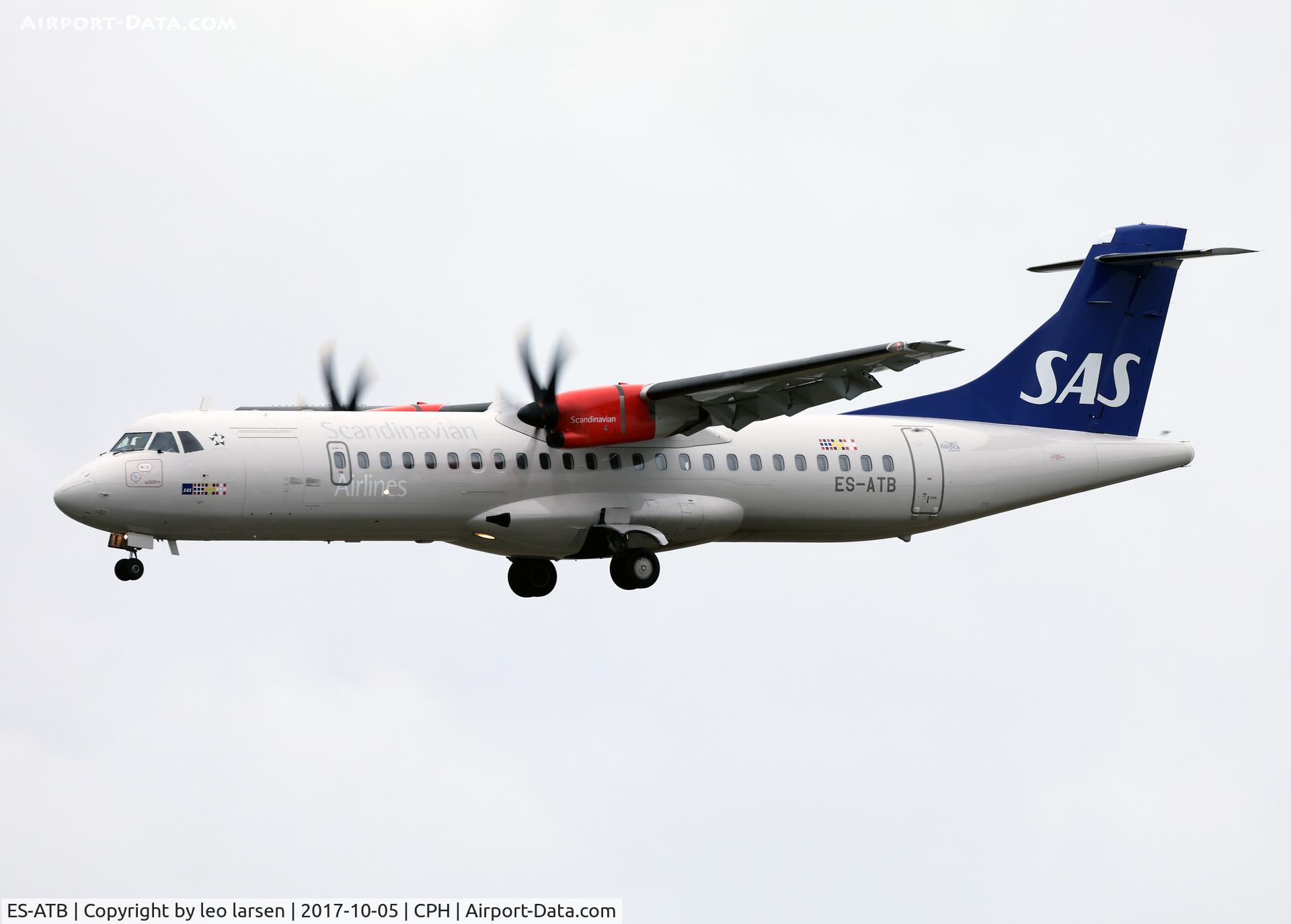 ES-ATB, 2012 ATR 72-600 (72-212A) C/N 1028, Copenhagen 5.10.2017