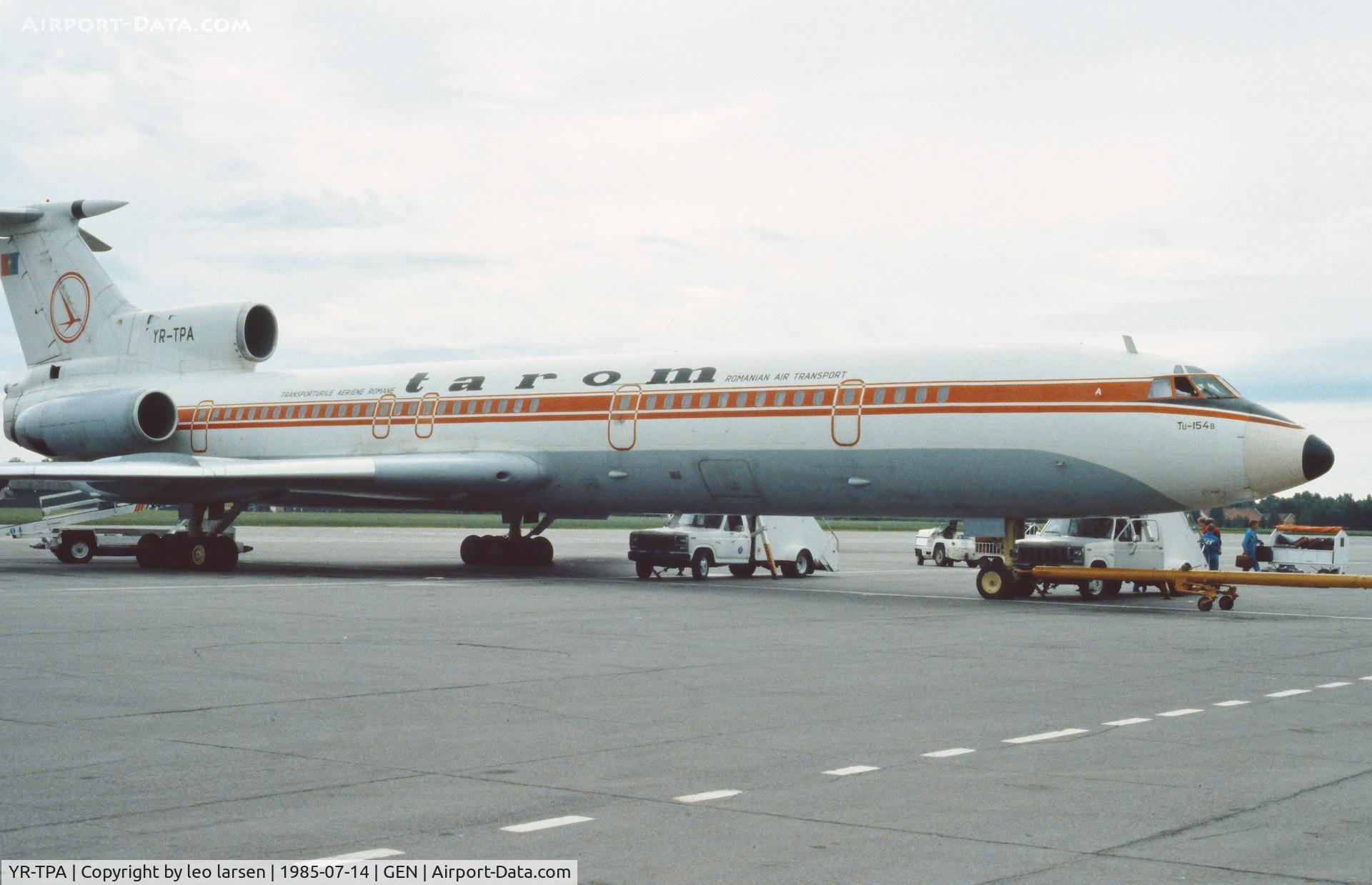 YR-TPA, 1976 Tupolev Tu-154B C/N 76A159, Gardermoen Oslo 14.7.1985