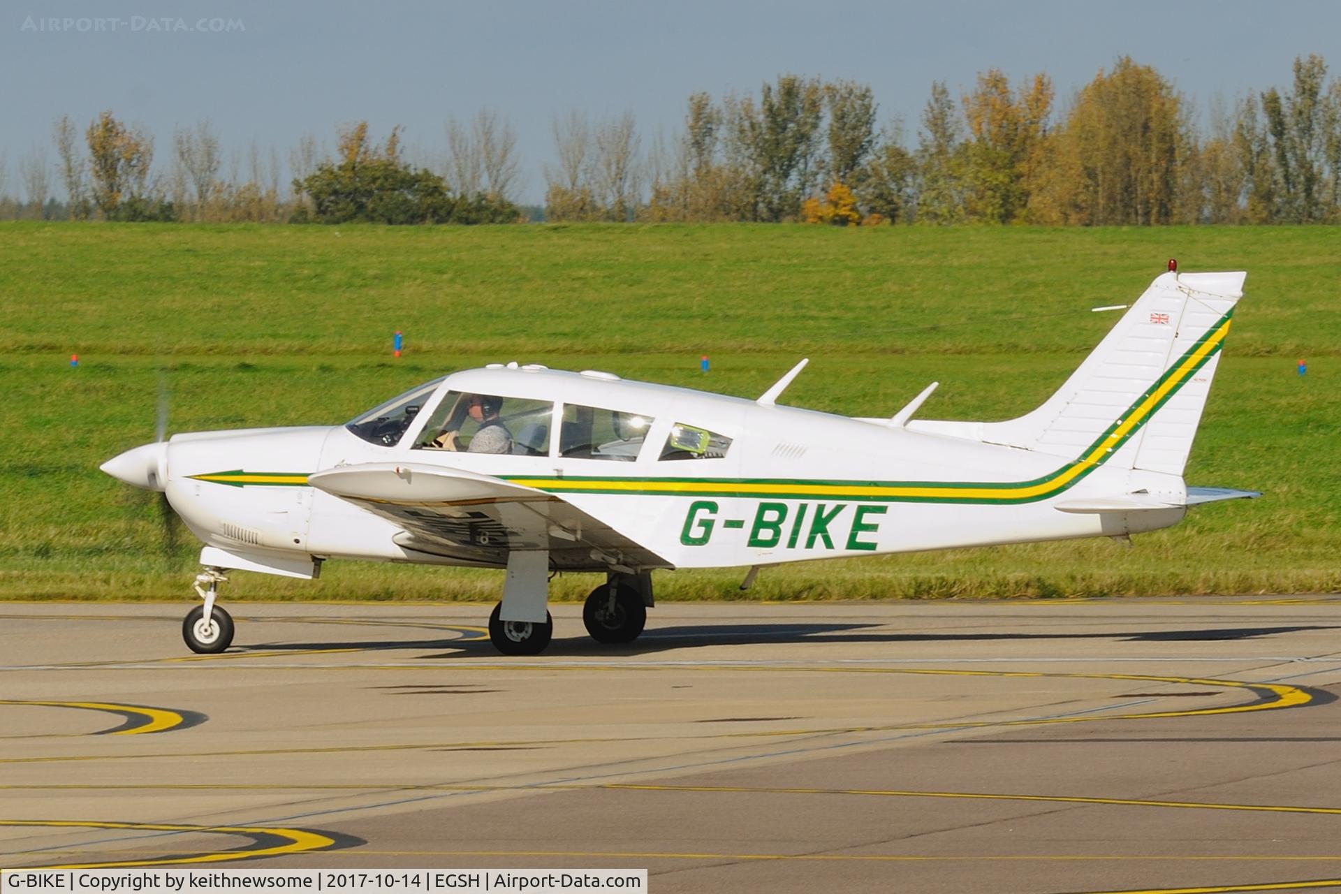 G-BIKE, 1973 Piper PA-28R-200-2 Cherokee Arrow II C/N 28R-7335173, Return Visitor.