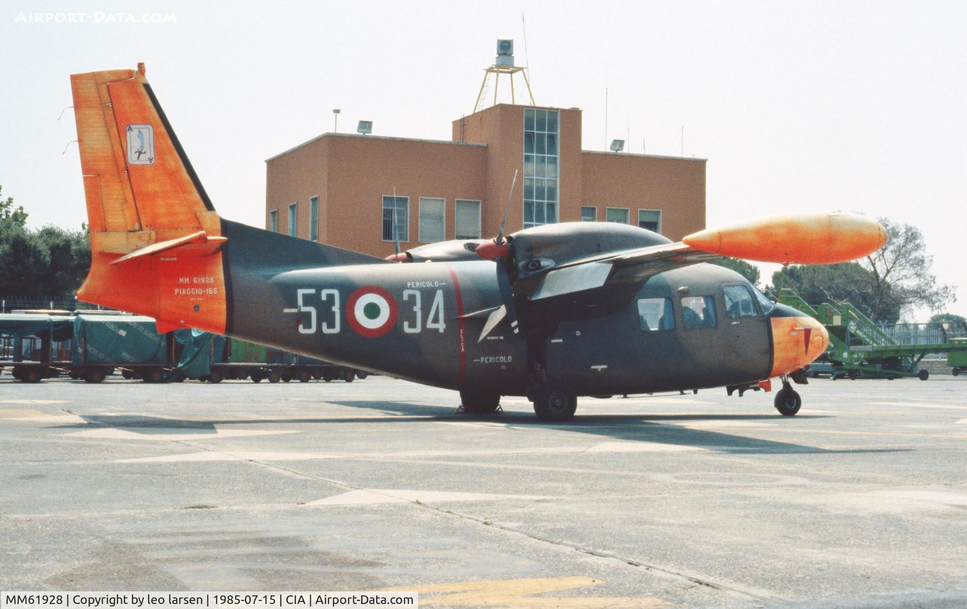 MM61928, Piaggio P.166M C/N 438-087, Rom Ciampino 15.7.1985
