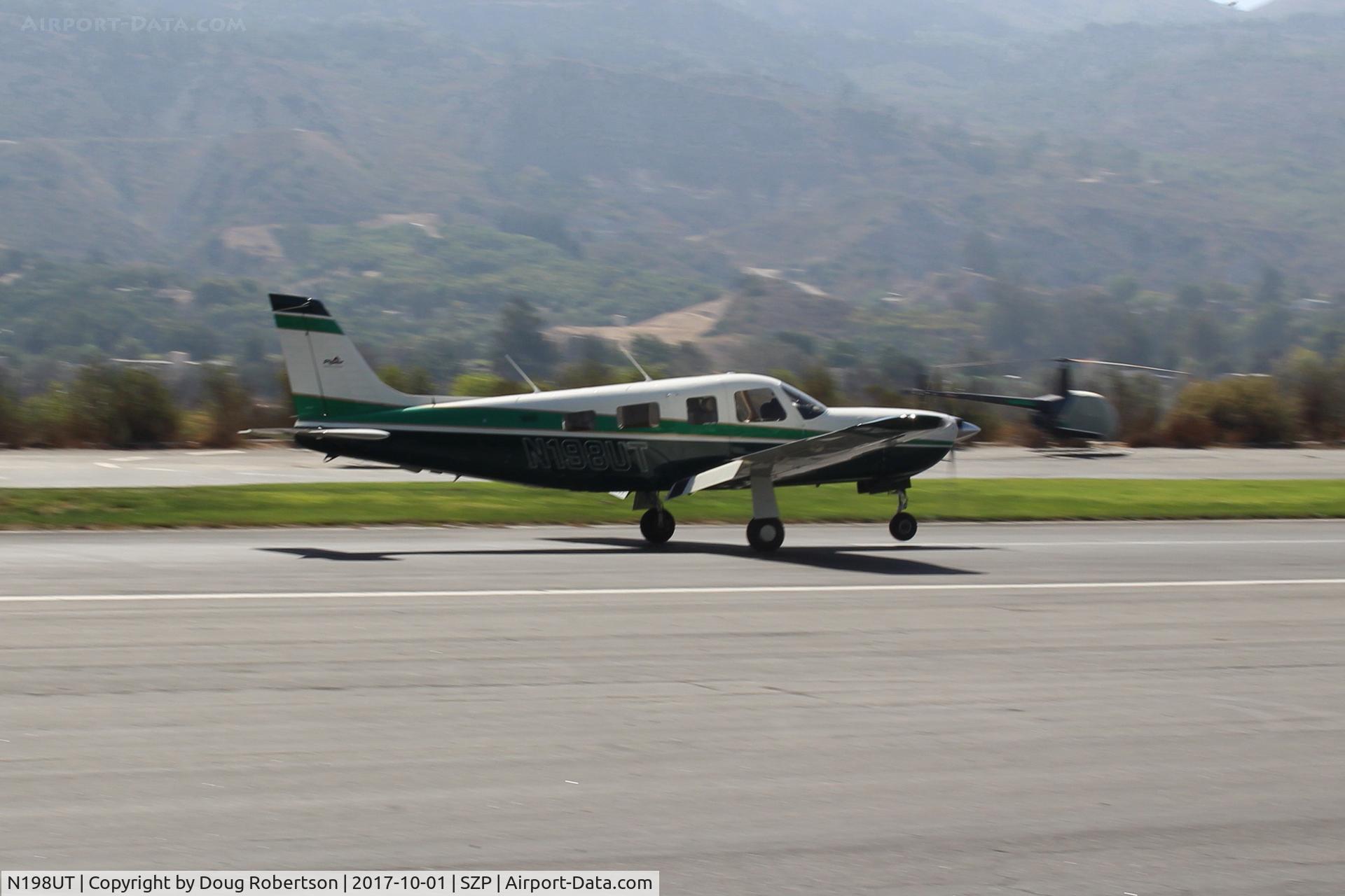 N198UT, 1997 Piper PA-32R-301T Saratoga II TC Saratoga C/N 3257012, 1997 Piper PA-32R-301T Turbo SARATOGA II, Lycoming TIO-540-S1AD 300 Hp, landing roll Rwy 22