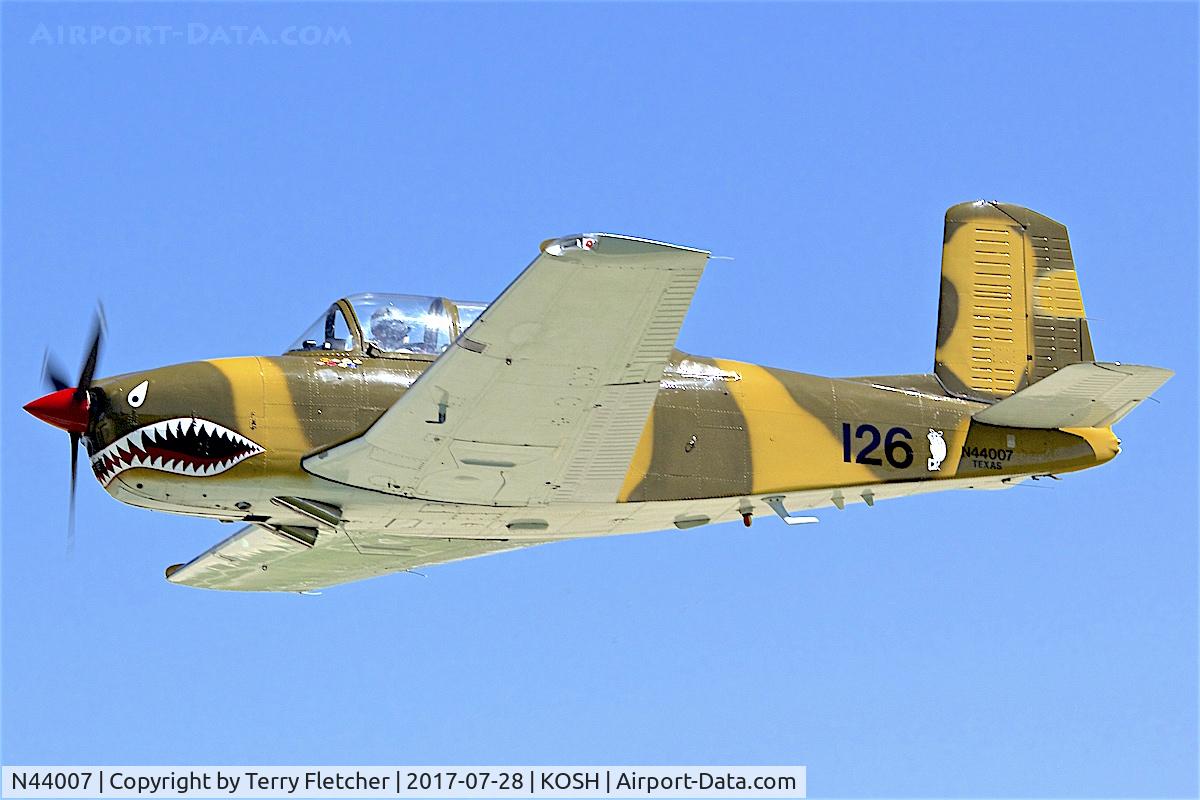 N44007, 1953 Beech T-34A (A45) Mentor Mentor C/N G-126, at 2017 EAA AirVenture at Oshkosh