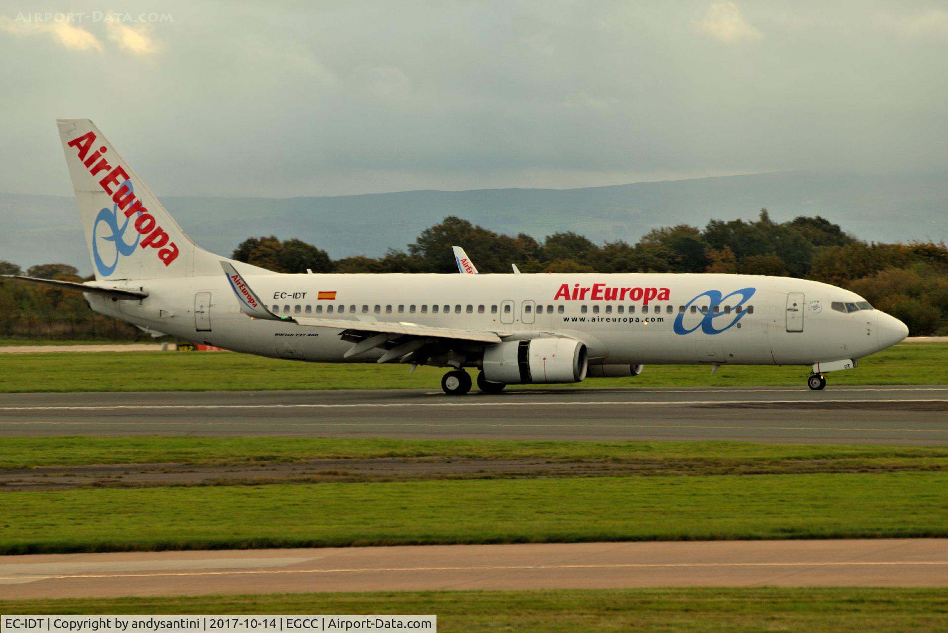EC-IDT, 2002 Boeing 737-86Q C/N 30281, back in AIR EUROPA after being leased to JET2