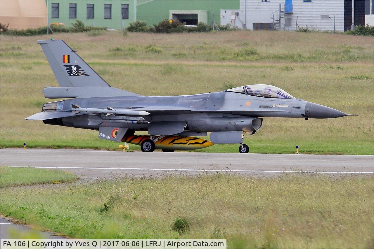 FA-106, SABCA F-16AM Fighting Falcon C/N 6H-106, SABCA F-16AM Fighting Falcon, Taxiing to flight line, Landivisiau Naval Air Base (LFRJ) Tiger Meet 2017