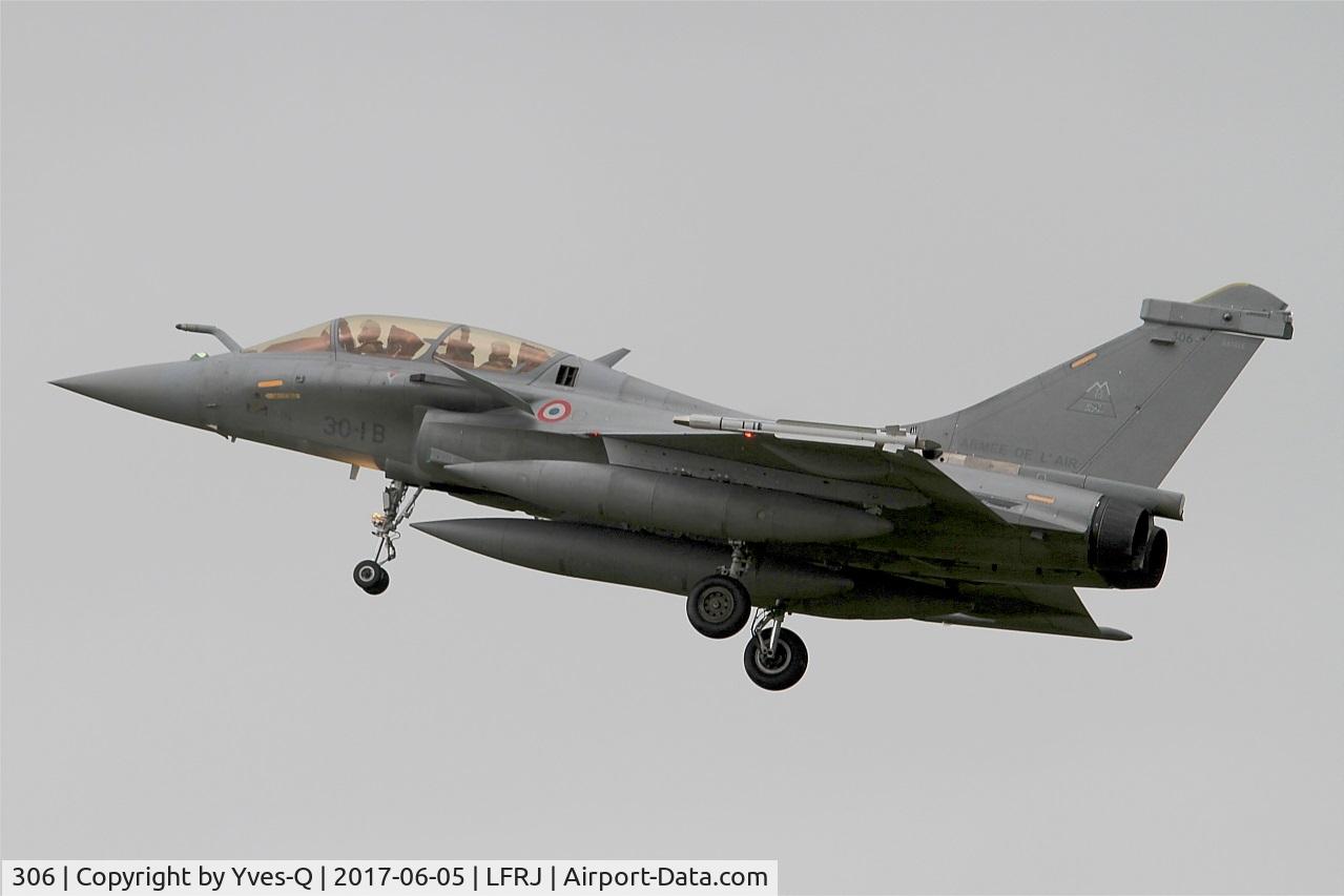 306, Dassault Rafale B C/N 306, Dassault Rafale B, On final rwy 26, Landivisiau Naval Air Base (LFRJ) Tiger Meet 2017