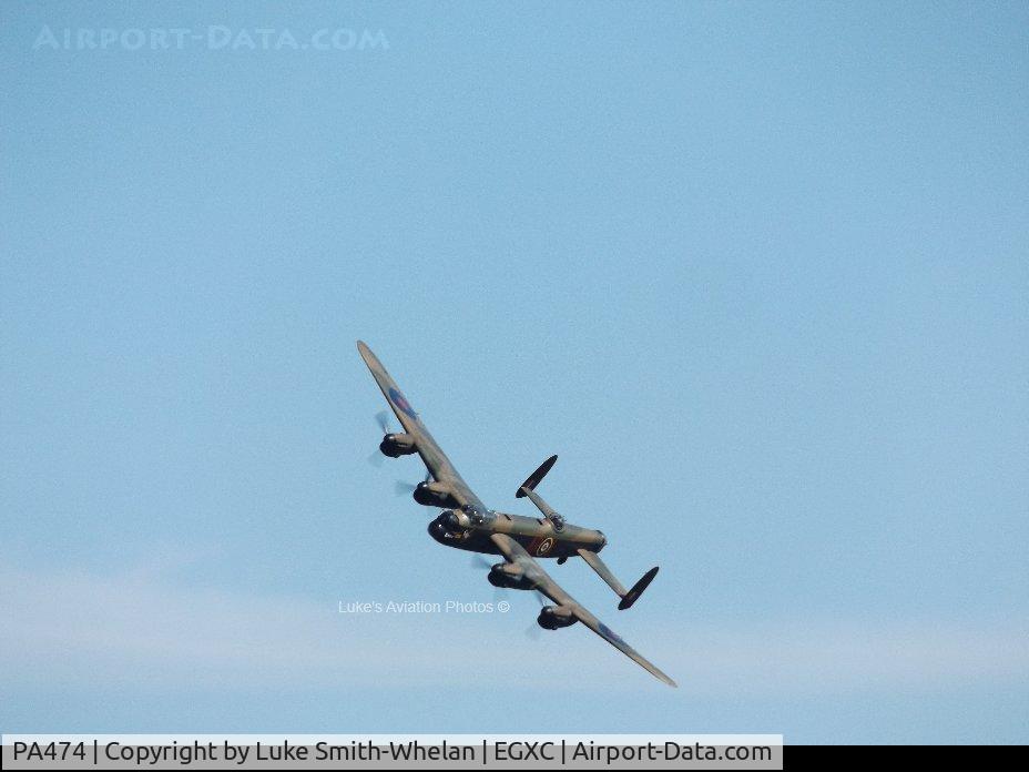 PA474, 1945 Avro 683 Lancaster B1 C/N VACH0052/D2973, Doing a mini display at Skegness before landing at Coningsby. This was took in the summer of 2017.