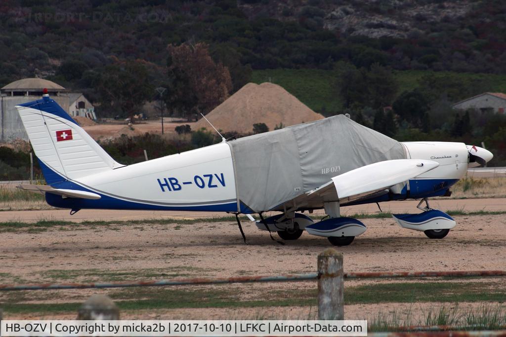 HB-OZV, 1968 Piper PA-28-180 Cherokee D C/N 28-4613, Parked