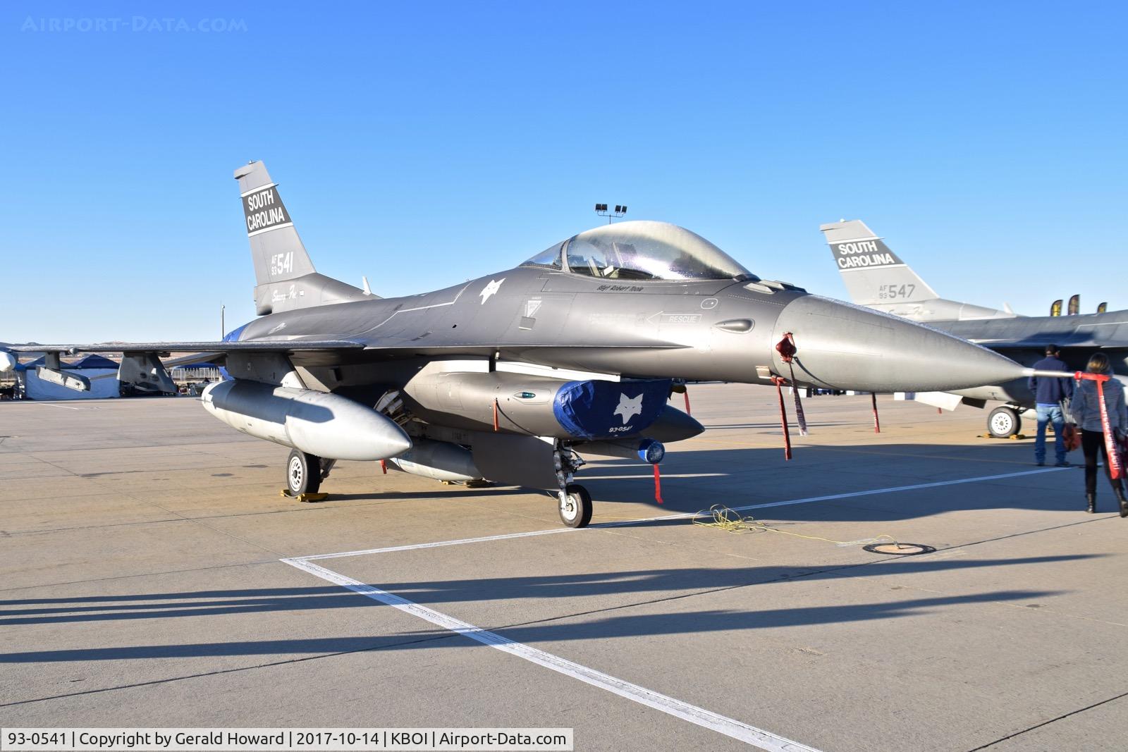 93-0541, 1993 Lockheed F-16C Fighting Falcon C/N CC-176, 157th Fighter Sq. 