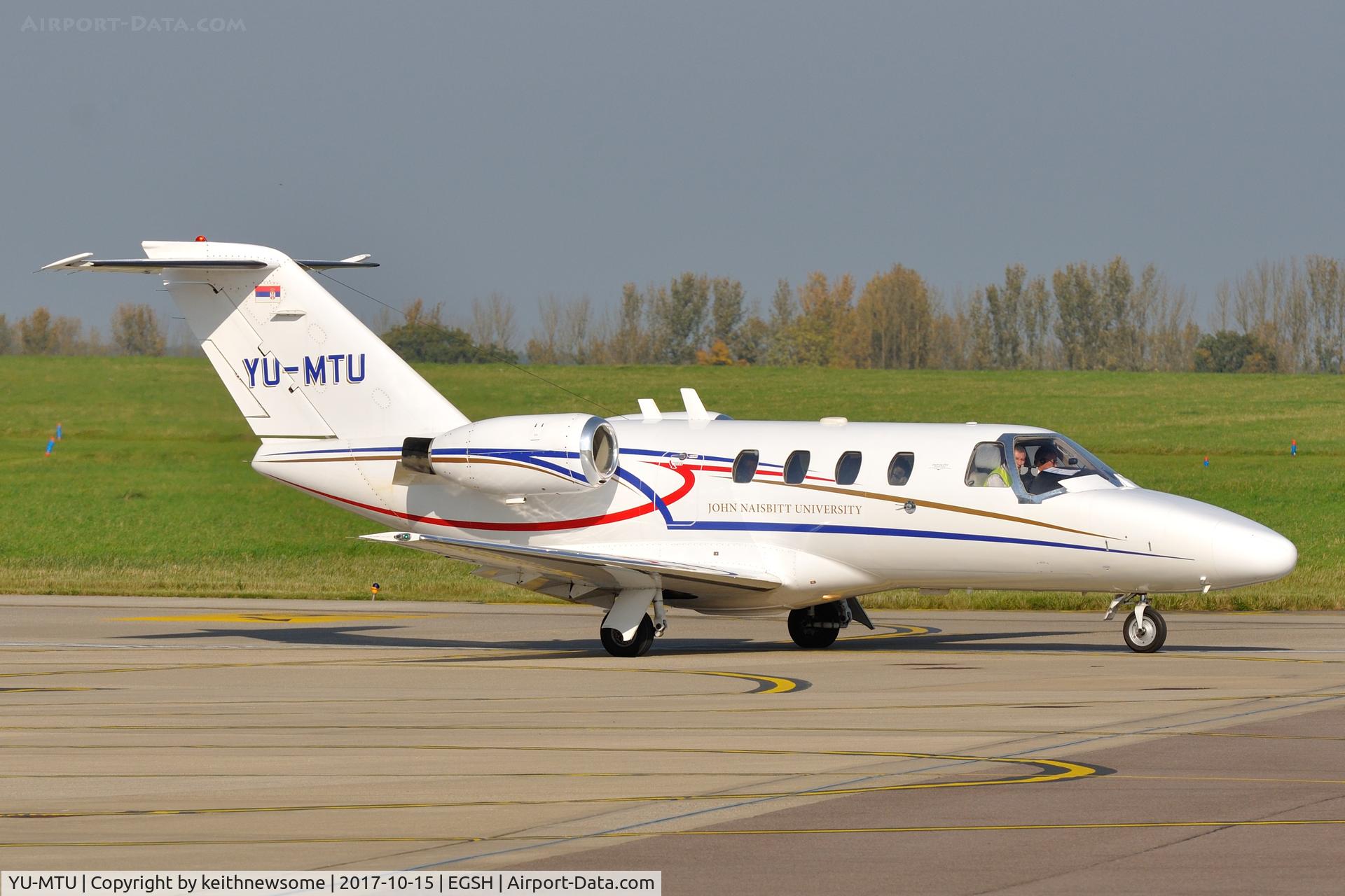 YU-MTU, 1998 Cessna 525 CitationJet CJ1 C/N 525-0295, Nice Visitor leaving.