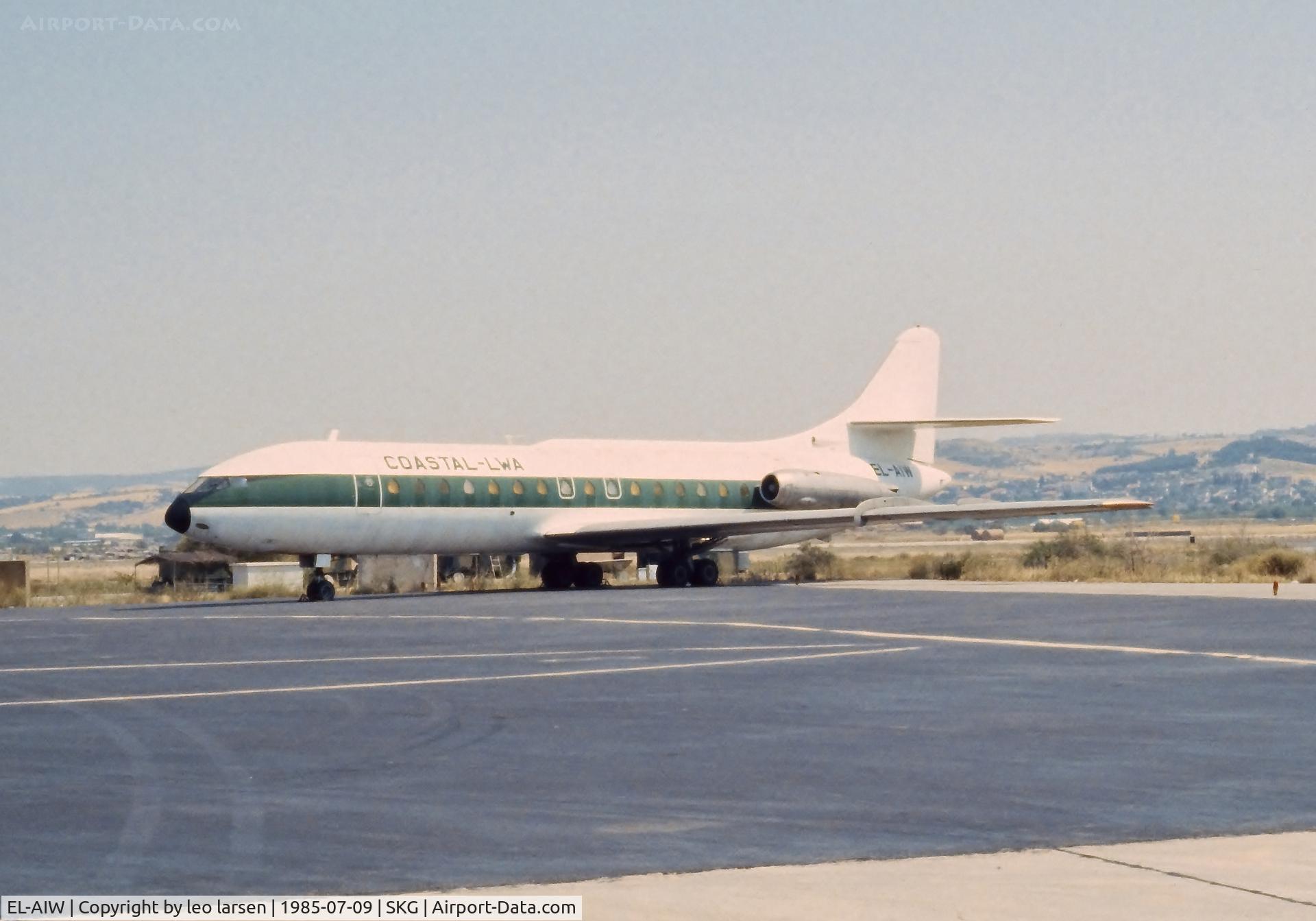 EL-AIW, 1962 Sud Aviation SE-210 Caravelle VI-N C/N 106, Saloniki 9.7.1985