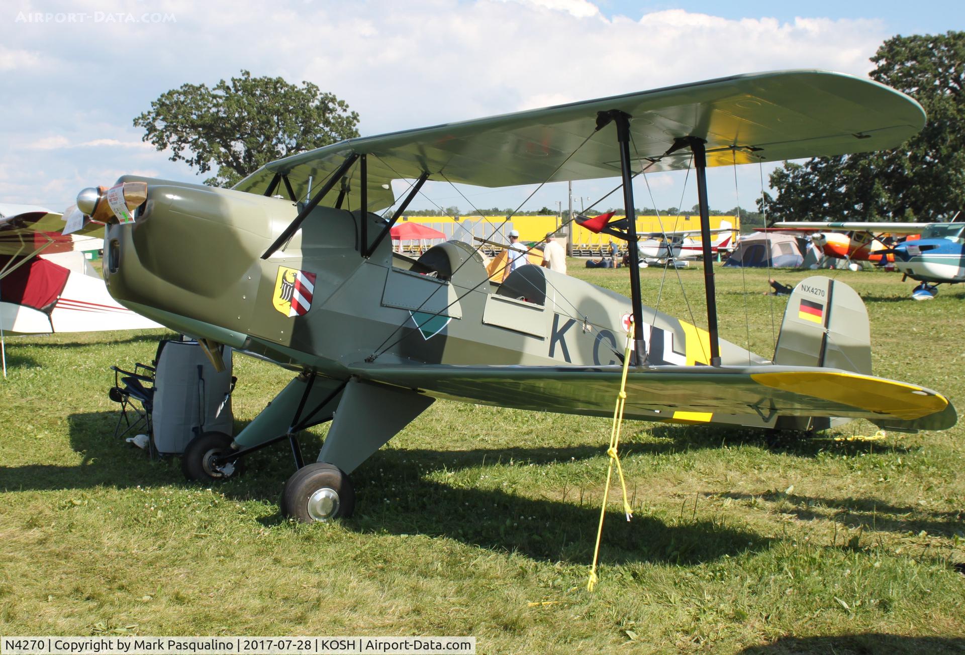 N4270, 1959 CASA 1-131 Jungmann C/N E3B-427, CASA 1-131
