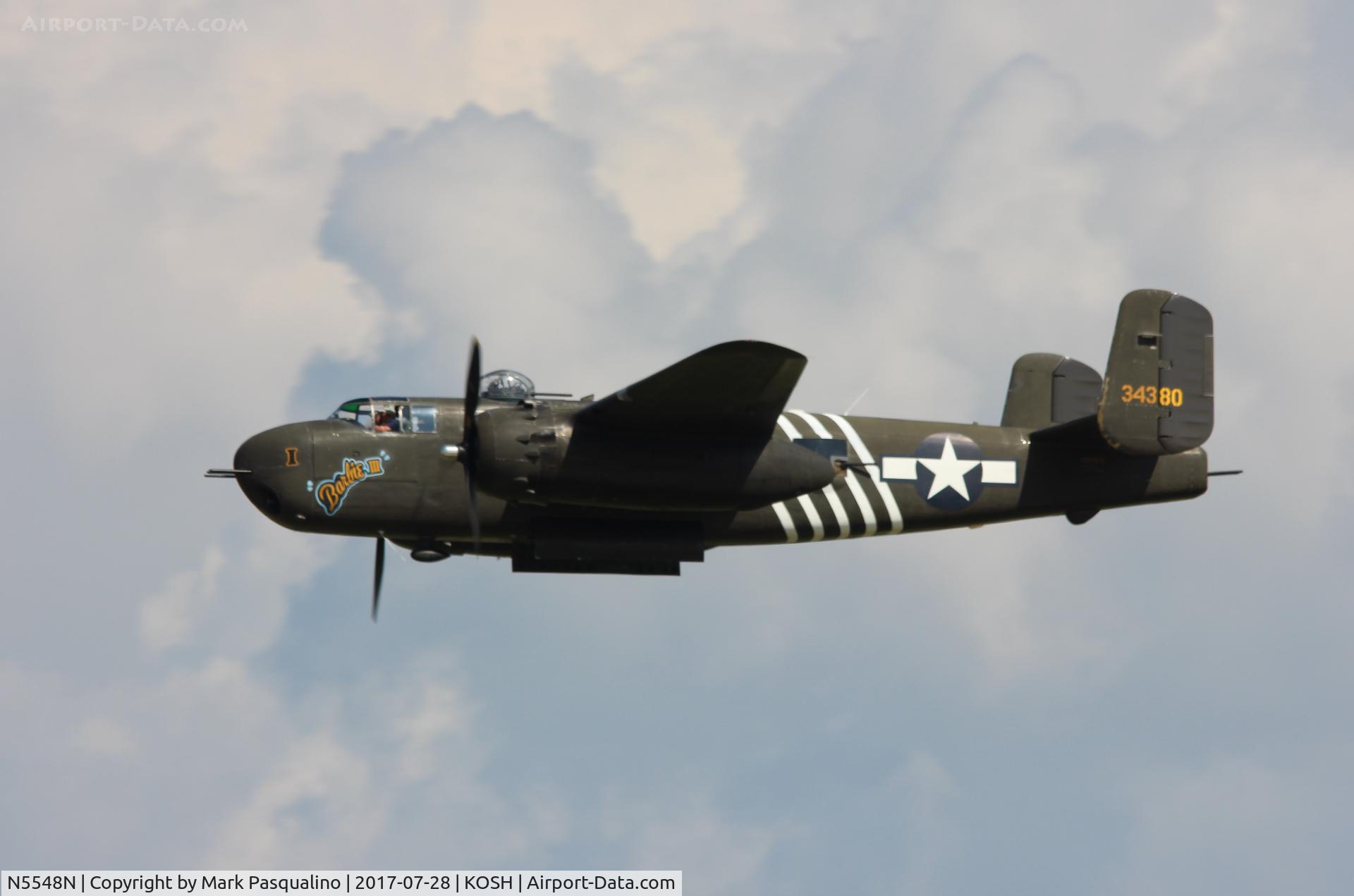 N5548N, 1943 North American B-25H Mitchell C/N 98-21107, North American B-25H